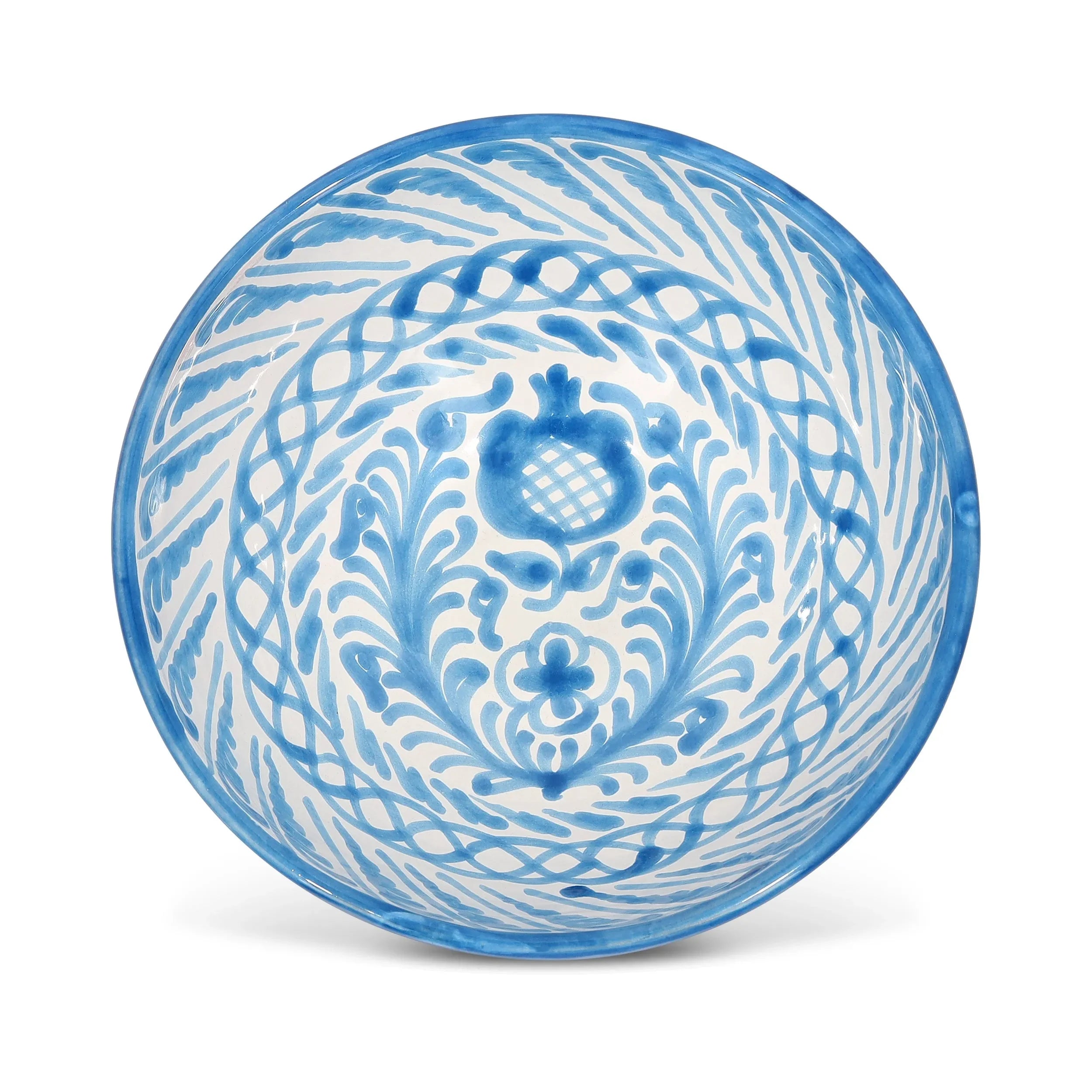 Medium bowl with hand painted designs - The Mayfair Hall