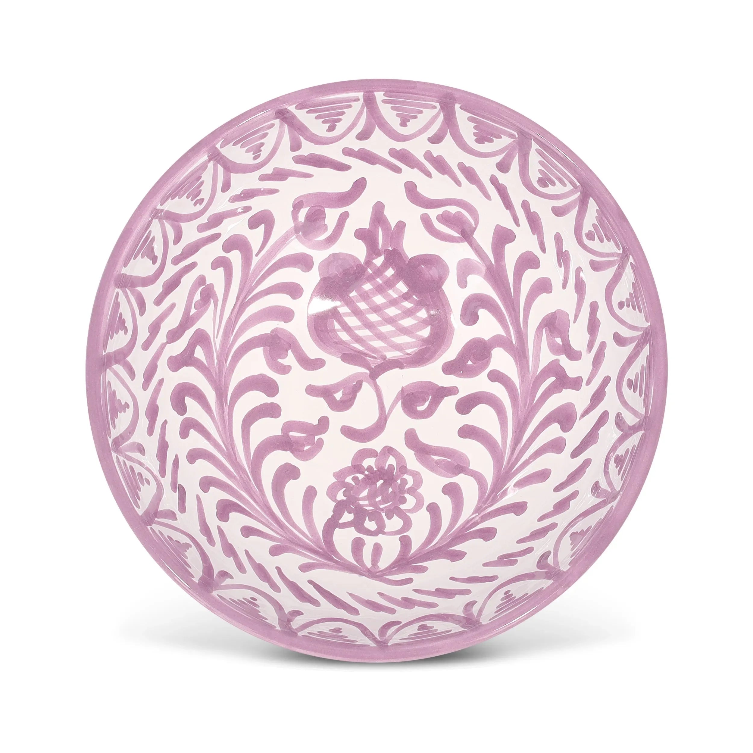 Medium bowl with hand painted designs - The Mayfair Hall