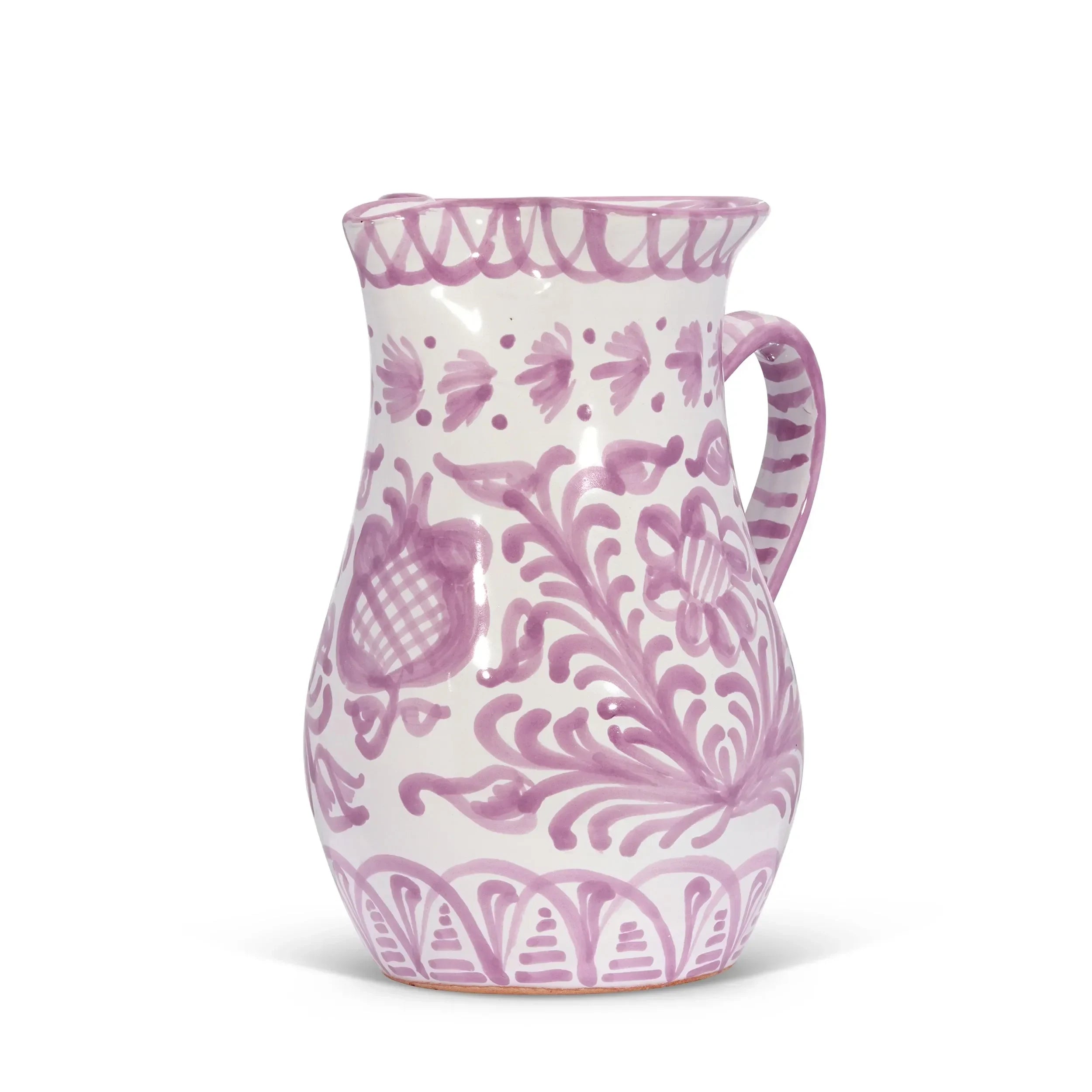 Medium pitcher with hand painted designs - The Mayfair Hall