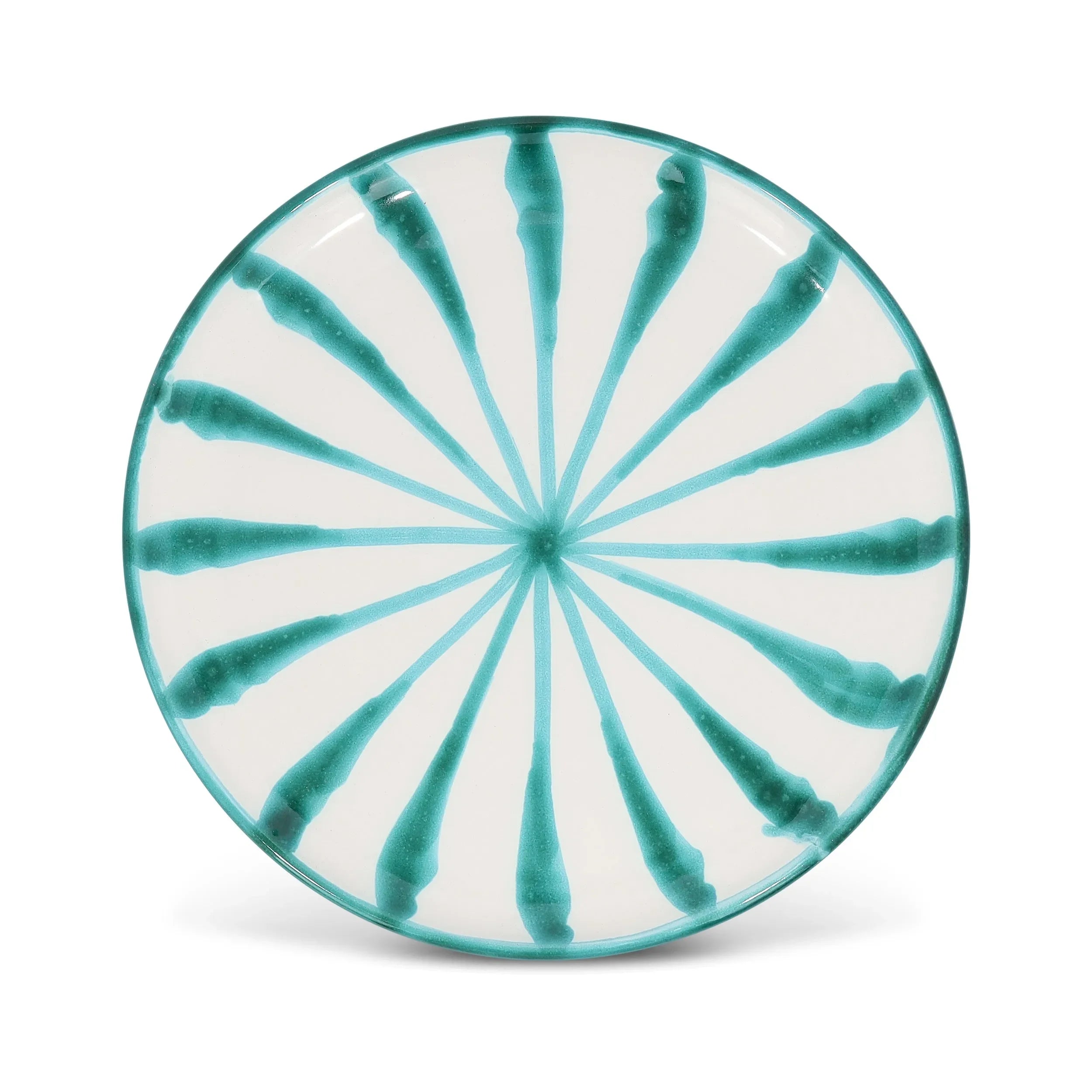 Salad plate with candy cane stripes - The Mayfair Hall