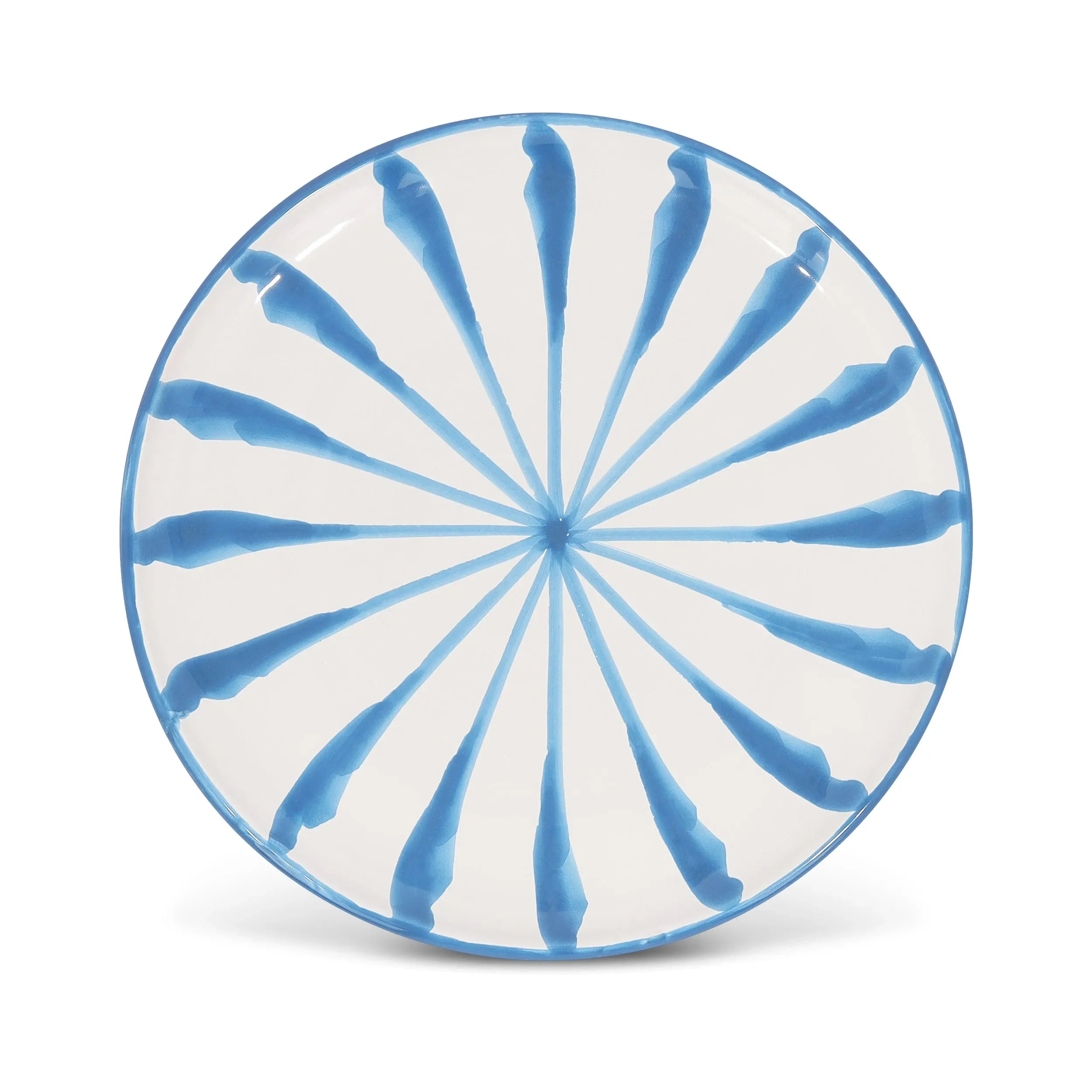 Salad plate with candy cane stripes - The Mayfair Hall