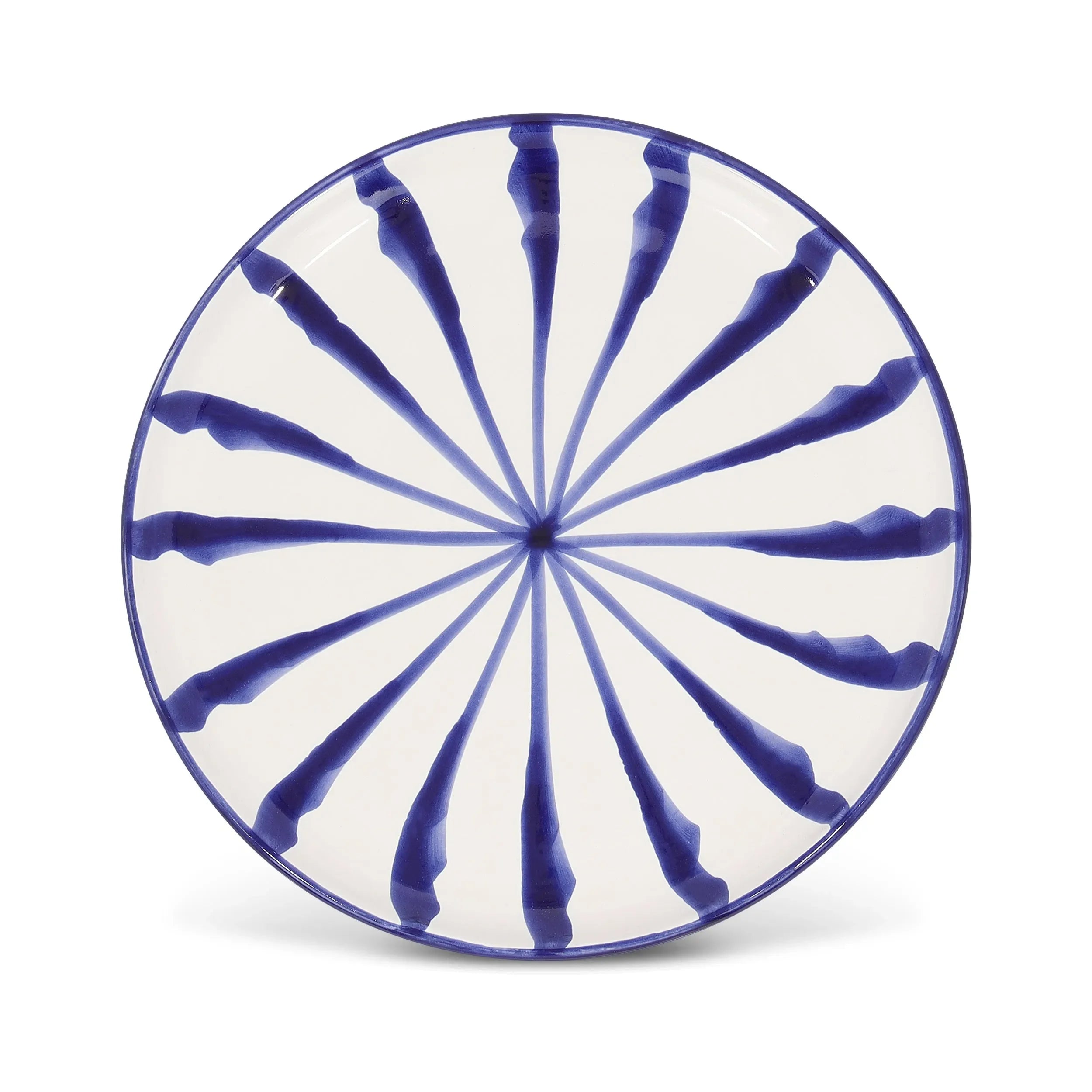 Salad plate with candy cane stripes - The Mayfair Hall
