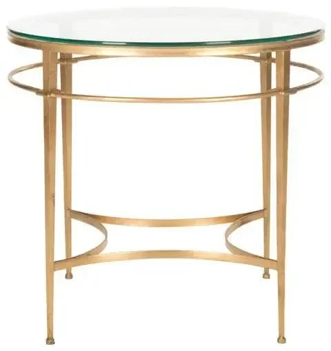 Ingmar Metal Accent Table in Antique Gold Gilt - The Mayfair Hall