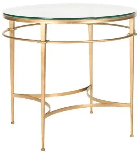 Ingmar Metal Accent Table in Antique Gold Gilt - The Mayfair Hall