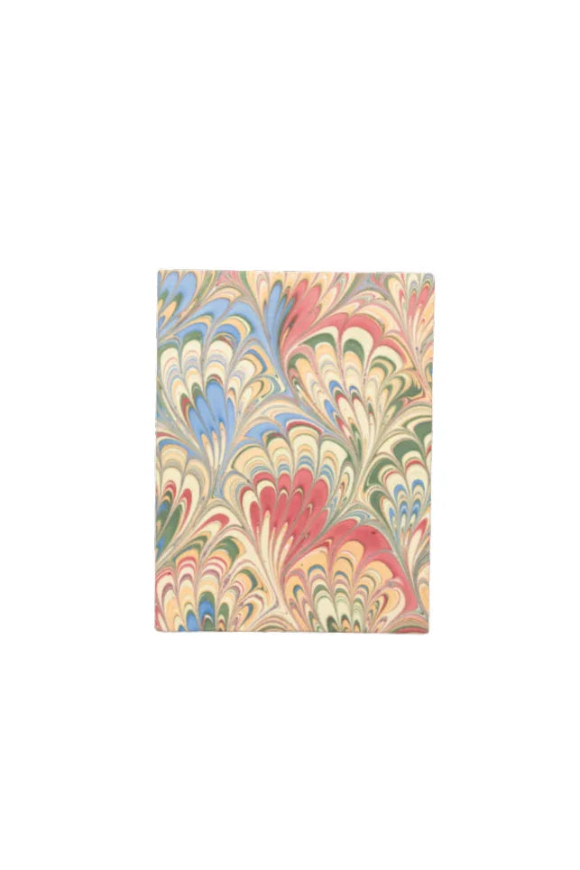 Hand Marbled Picture Frame Folding Book, 4x6 in Multicolor Marbling - The Mayfair Hall