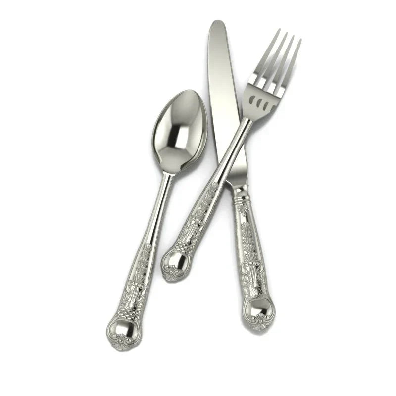 Italianate 3-piece Sterling Silver Flatware Set by Krysaliis - The Mayfair Hall