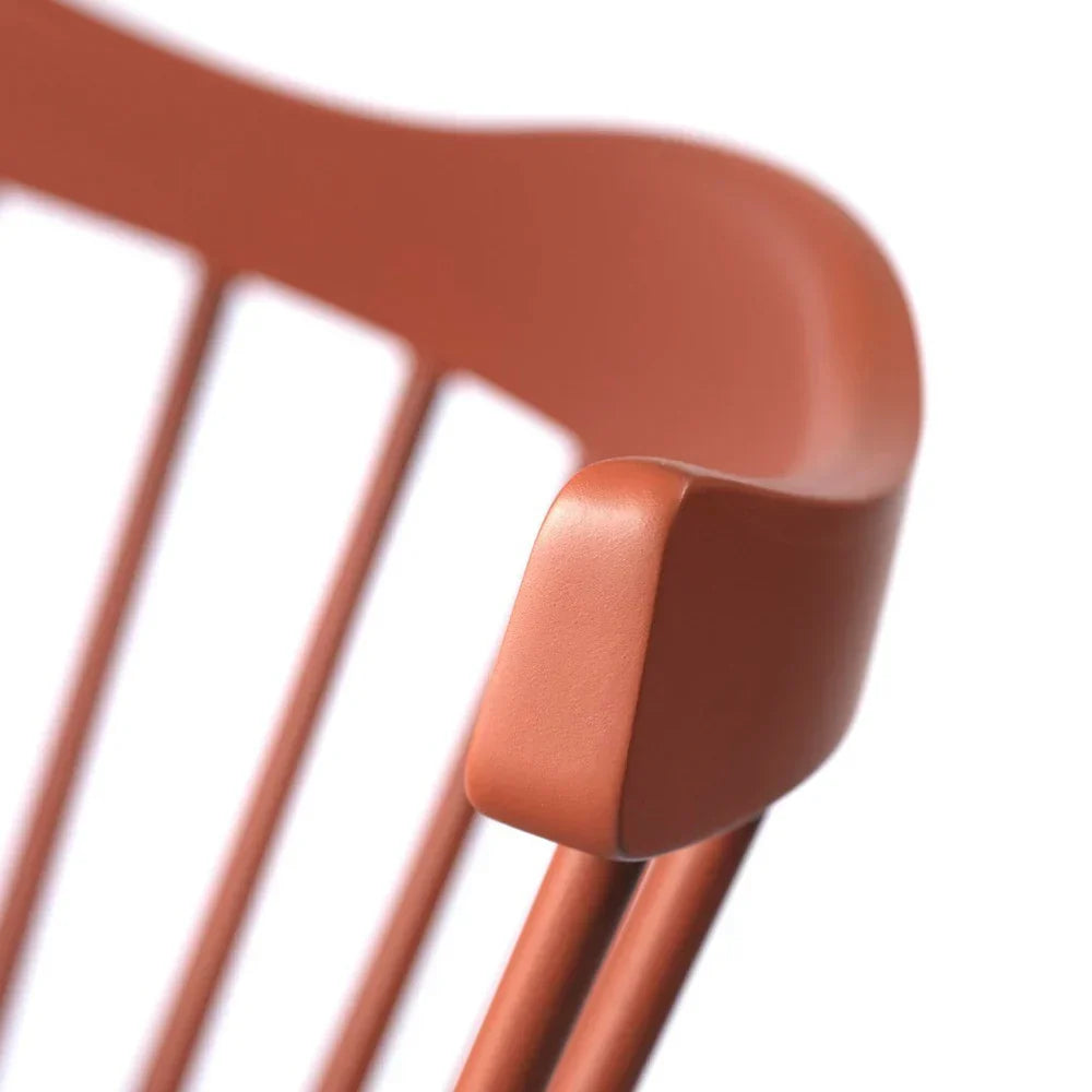 FDB Møbler J52B Chair, Brick Red Painted Beech