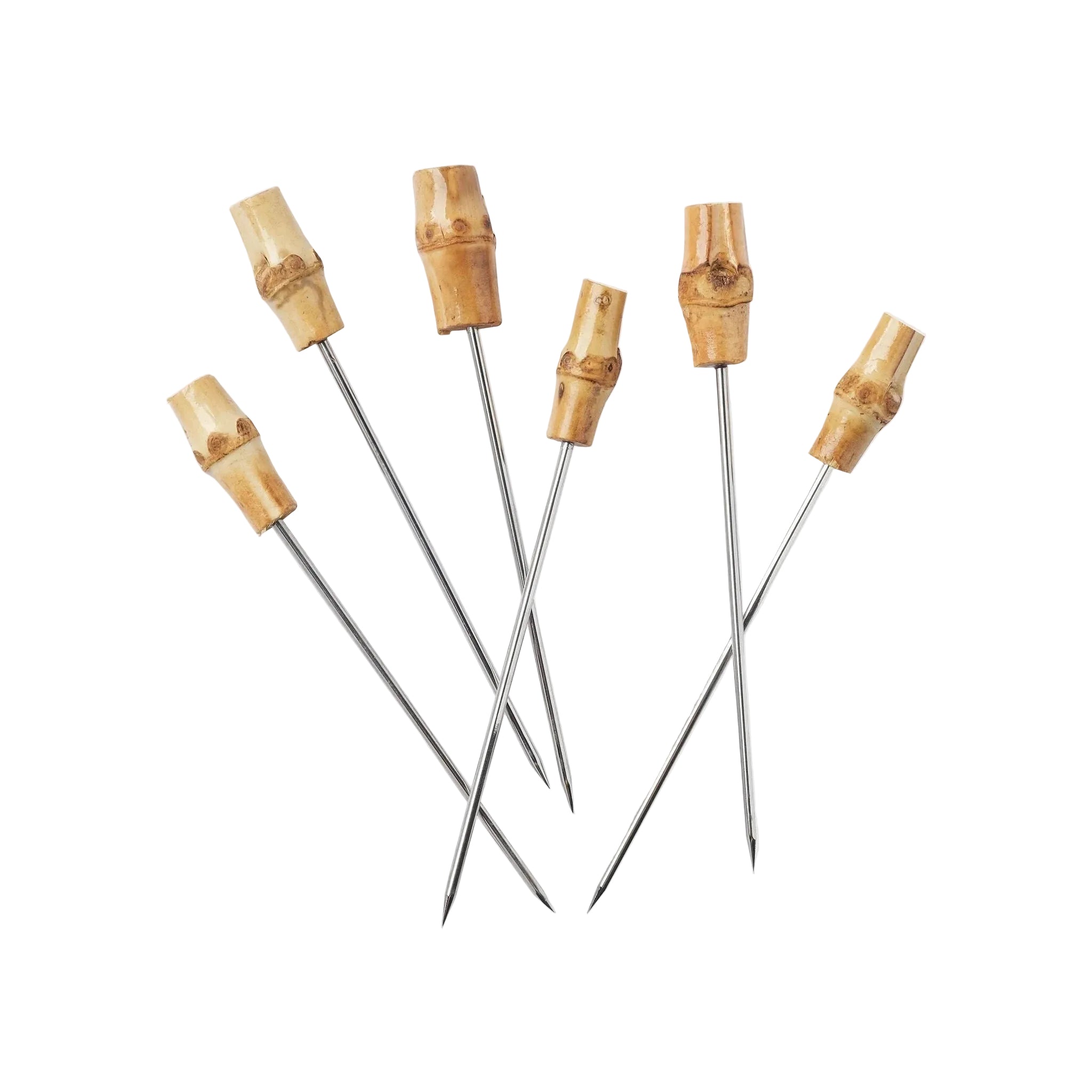 Natural bamboo cocktail picks