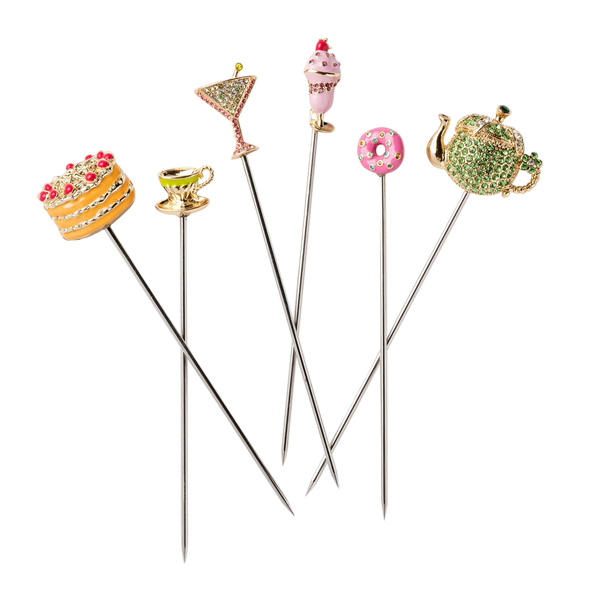Garden Party Cocktail Picks by Joanna Buchanan — Set of 6