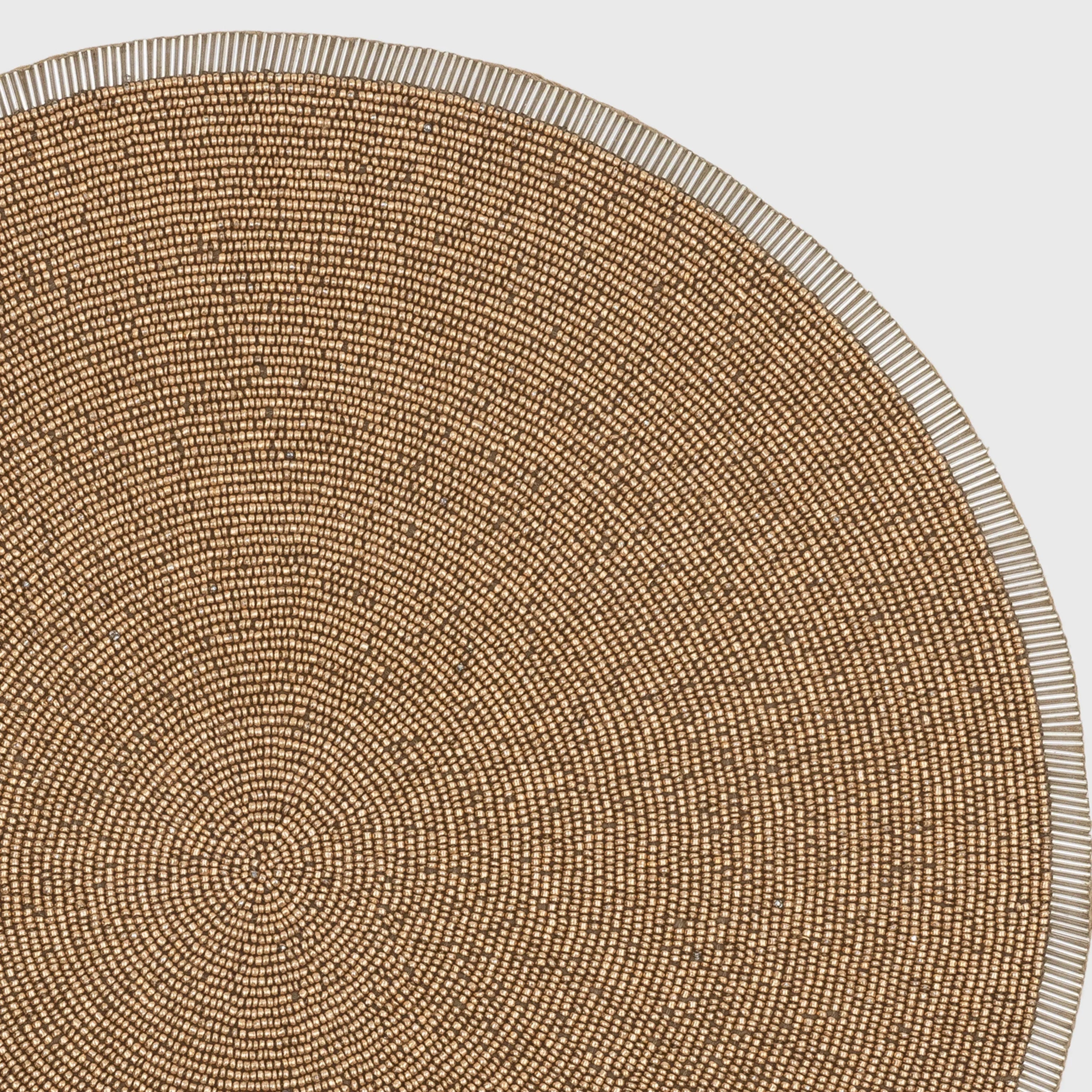 Gold hand beaded placemat - The Mayfair Hall
