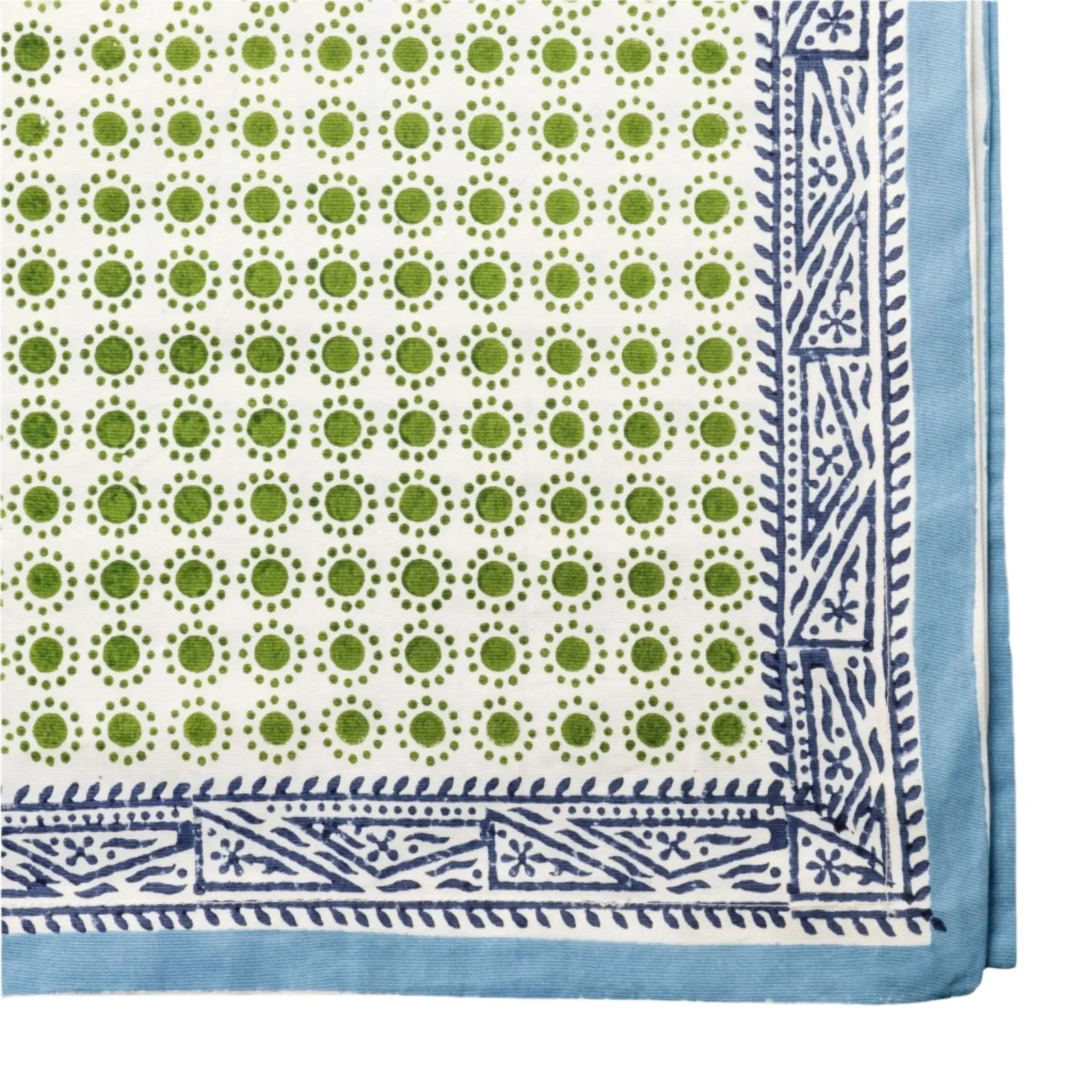 Dot print tablecloth, green - The Mayfair Hall