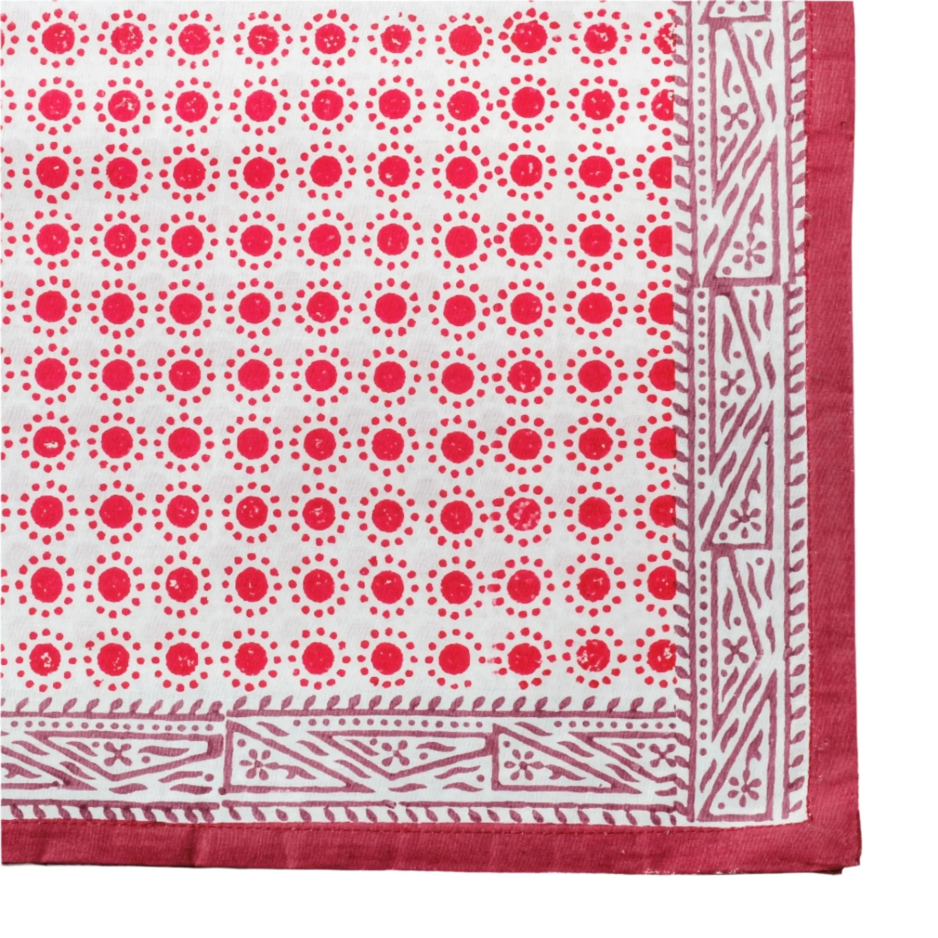 Dot print tablecloth, red - The Mayfair Hall