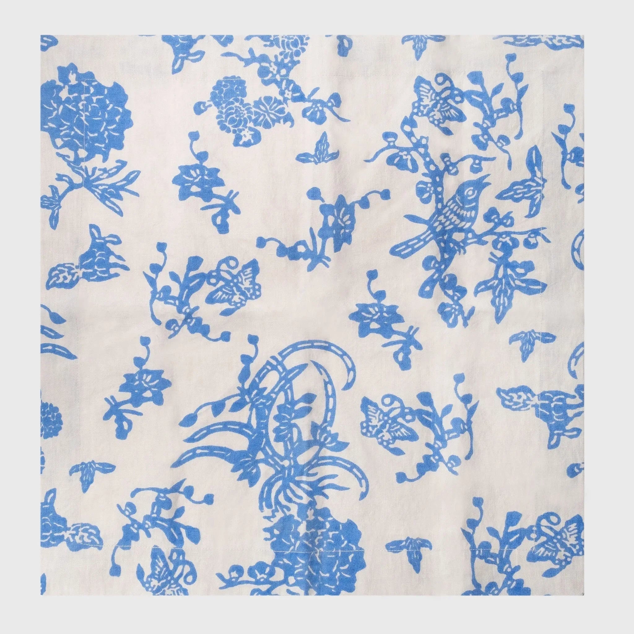 Garden print napkin, blue, set of two - The Mayfair Hall