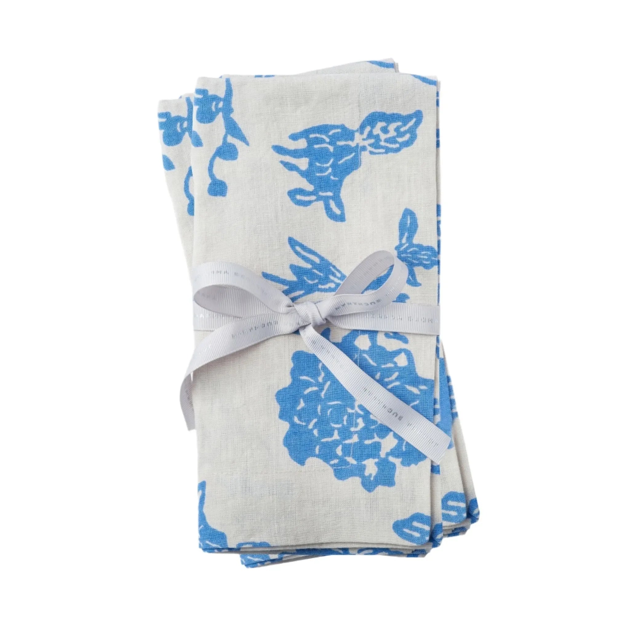 Garden print napkin, blue, set of two - The Mayfair Hall