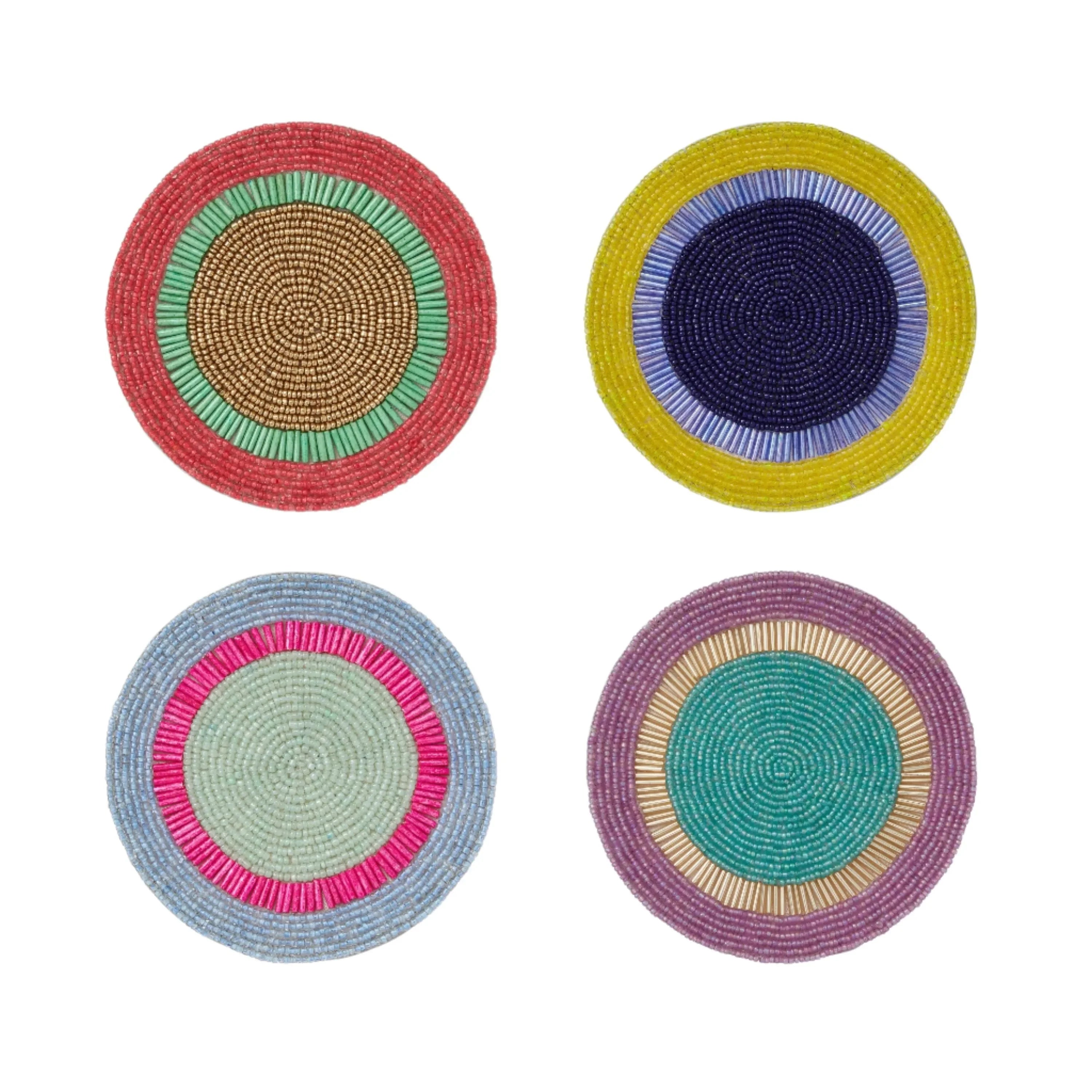 Bright stripe coasters - The Mayfair Hall