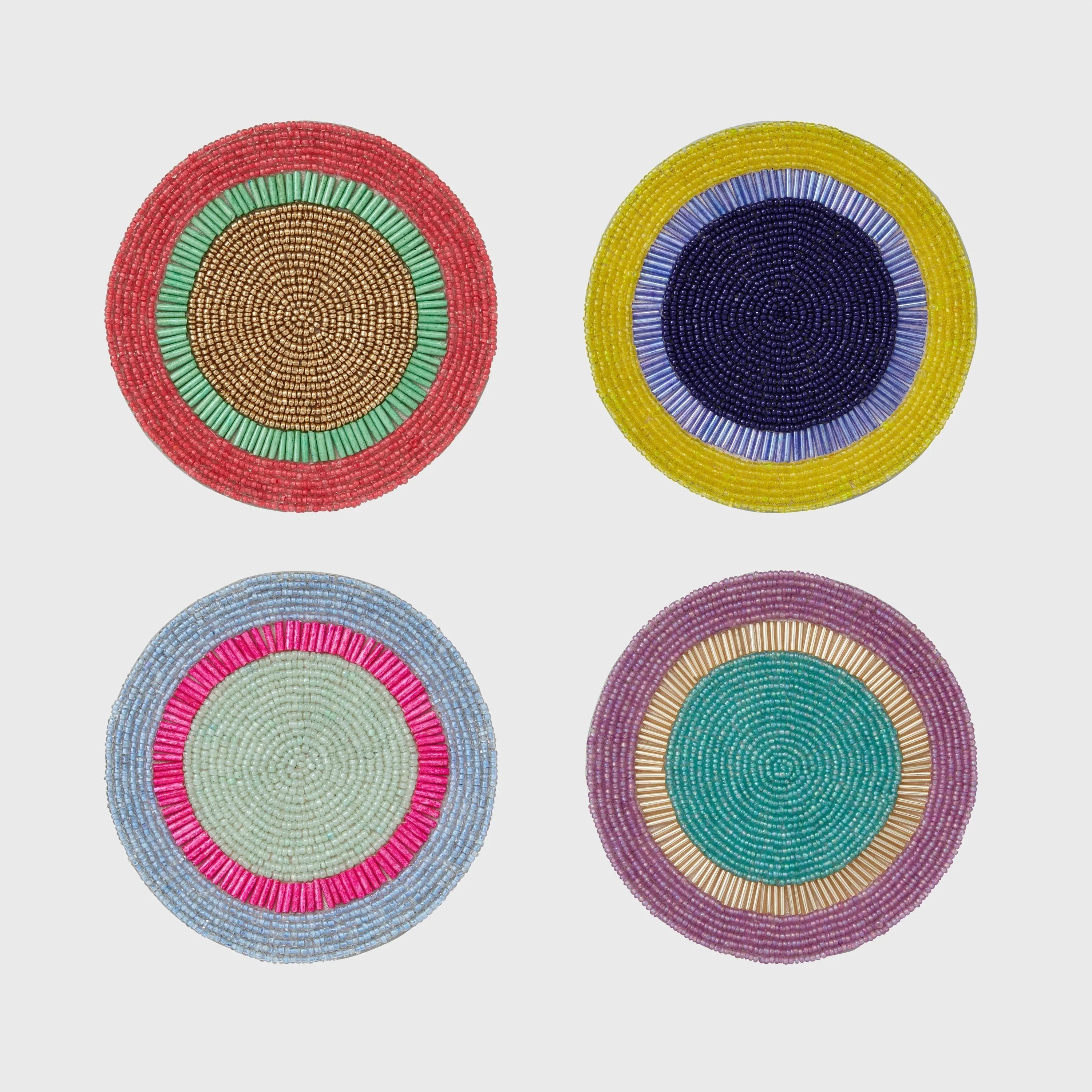 Bright stripe coasters - The Mayfair Hall