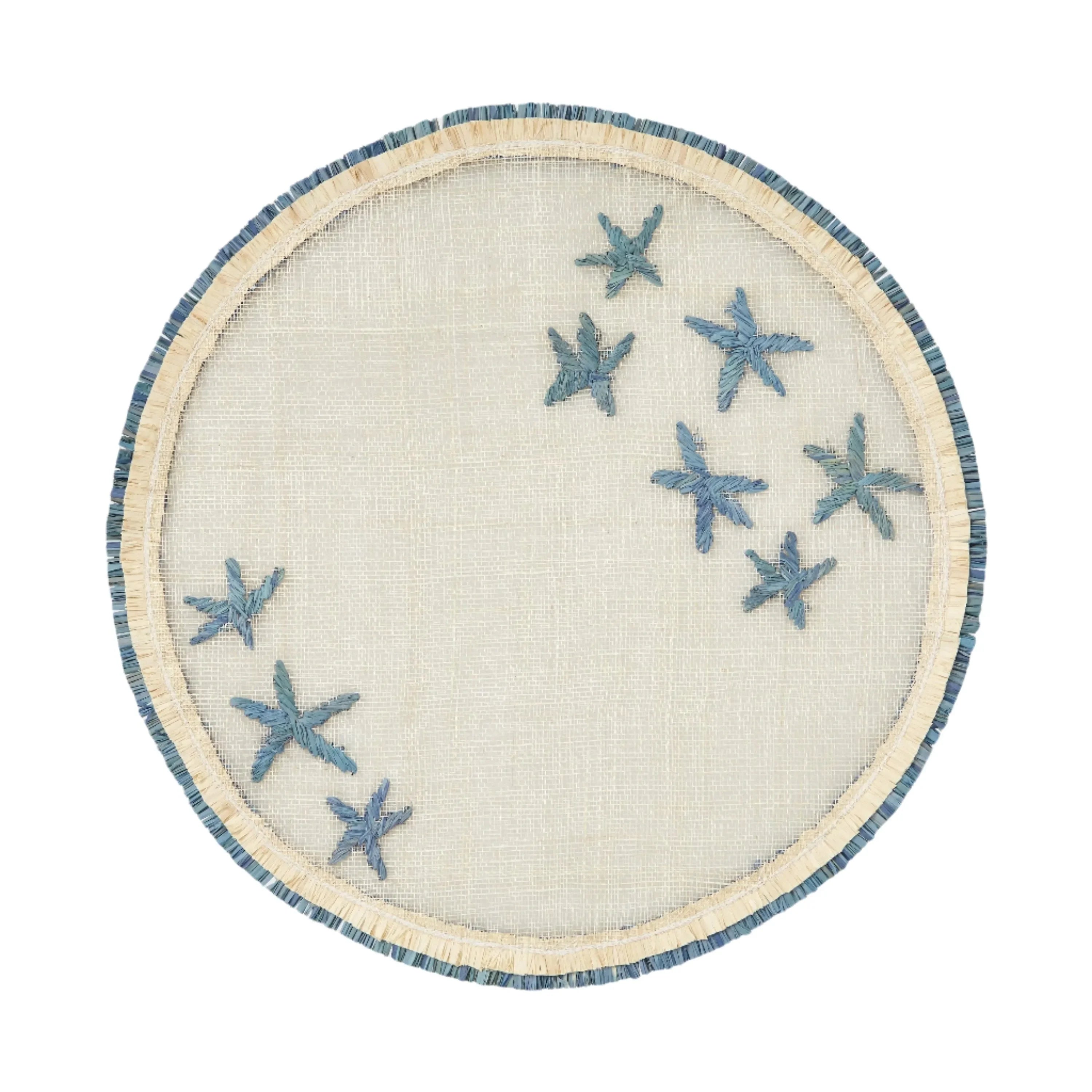 Straw star placemat, set of four - The Mayfair Hall