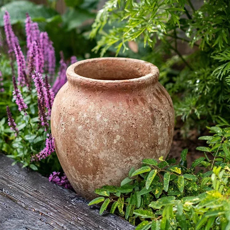 Distressed Cement Plant Pot - The Mayfair Hall