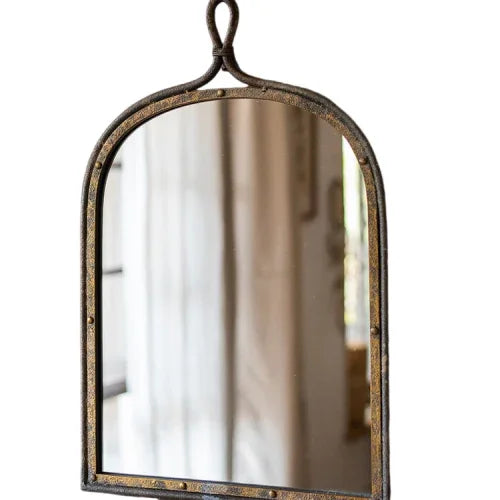 Antique Style Dark Iron Mirror - The Mayfair Hall