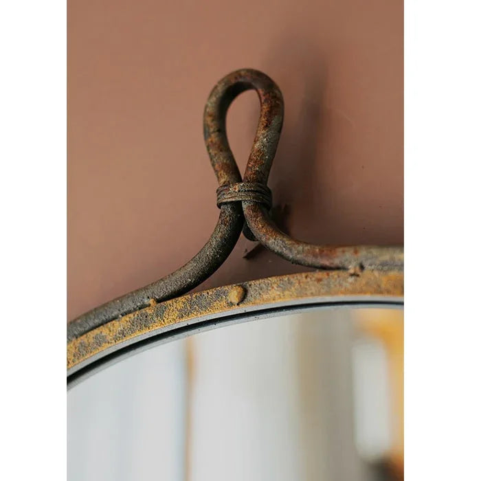 Antique Style Dark Iron Mirror - The Mayfair Hall