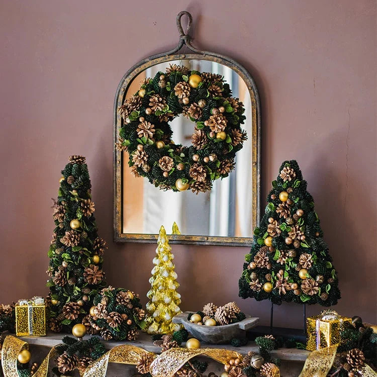 Antique Style Dark Iron Mirror - The Mayfair Hall