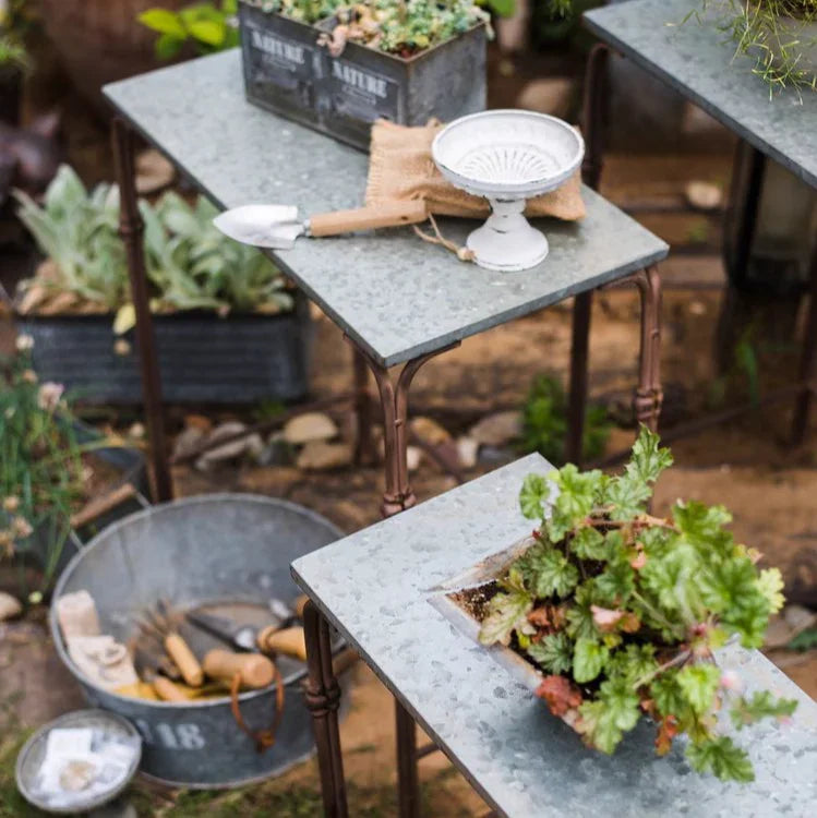 Backyard Metal Plant Stands - The Mayfair Hall