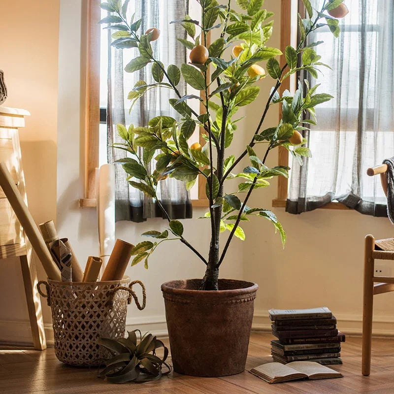 Large Terracotta Red Concrete Planter Pot - The Mayfair Hall