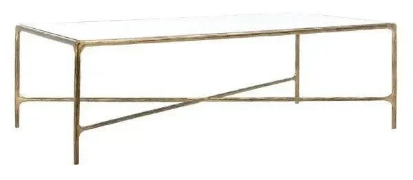 Safavieh Jessa Brass Rectangle Metal Coffee Table