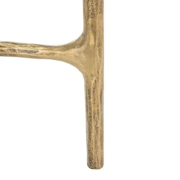 Jessa Glass Coffee Table in Brass - The Mayfair Hall