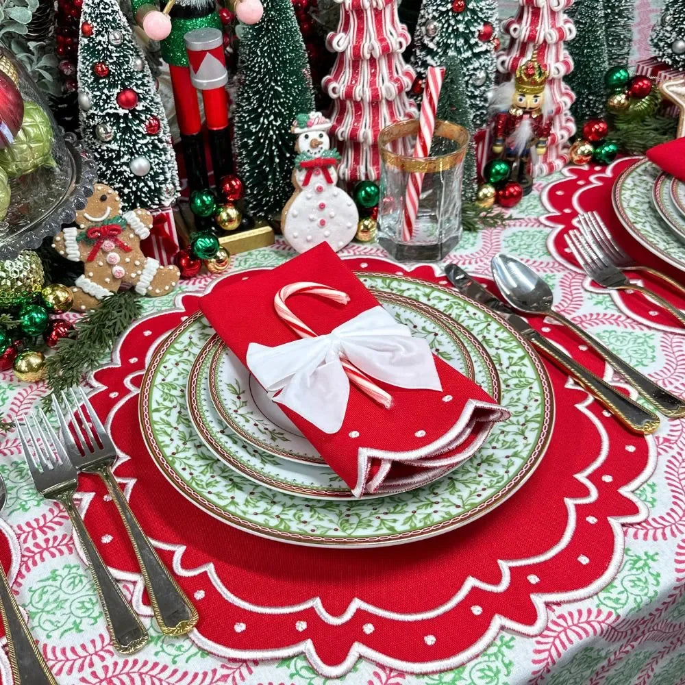 Ava Placemat - Red (Set of 4) - The Mayfair Hall