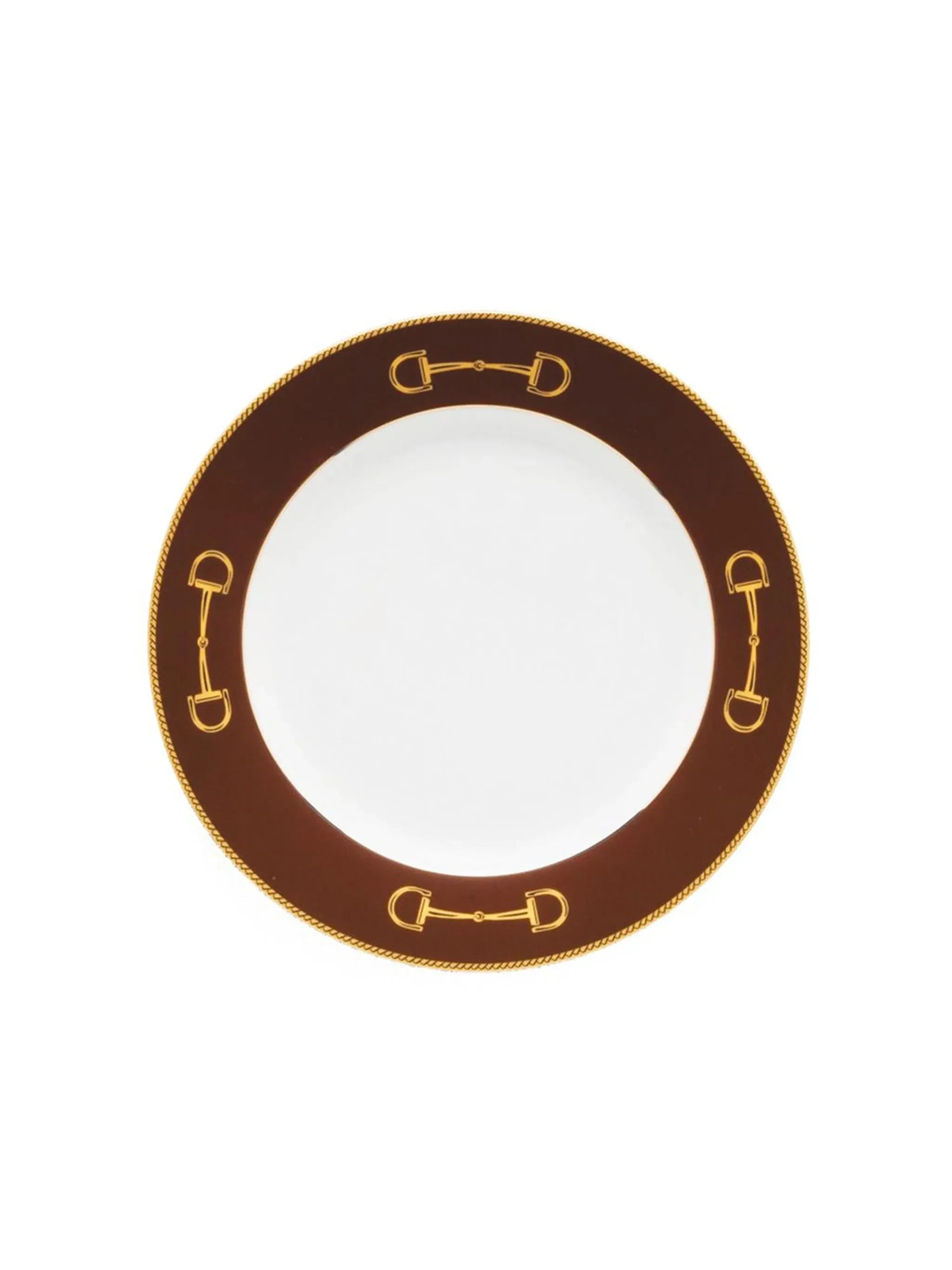 Julie Wear Cheval Dinner Plate in Chestnut Brown - The Mayfair Hall
