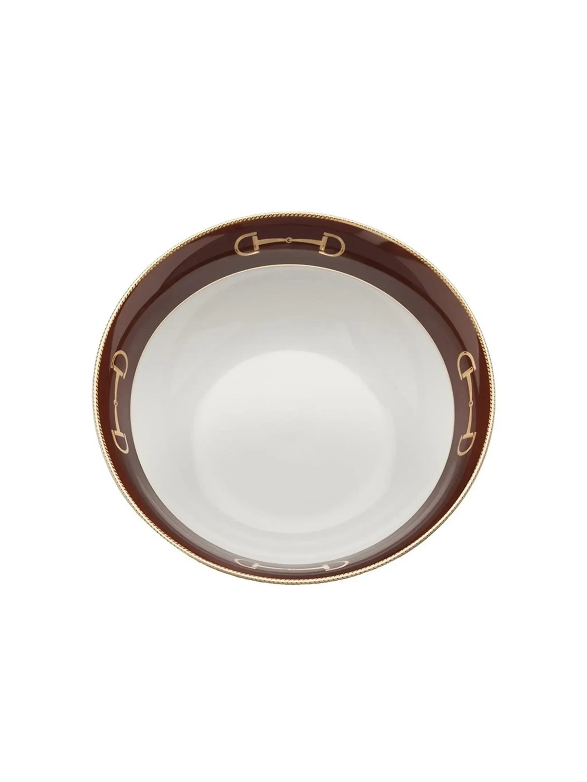 Julie Wear Cheval Serve Bowl in Chestnut Brown - The Mayfair Hall