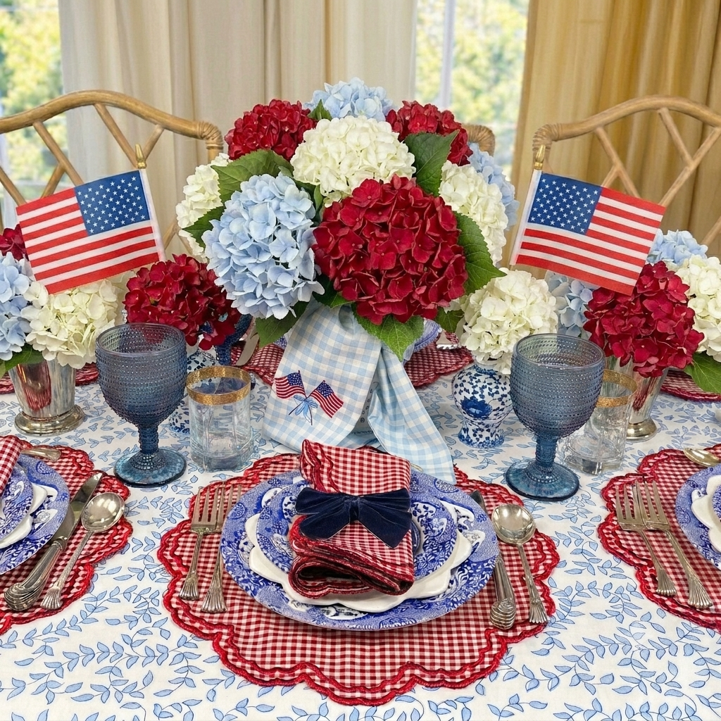 Bettina Napkin - Red Gingham (Set of 4)