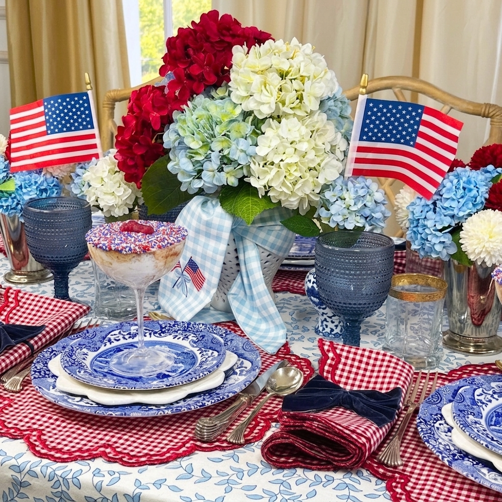 Bettina Placemat - Red Gingham (Set of 4)