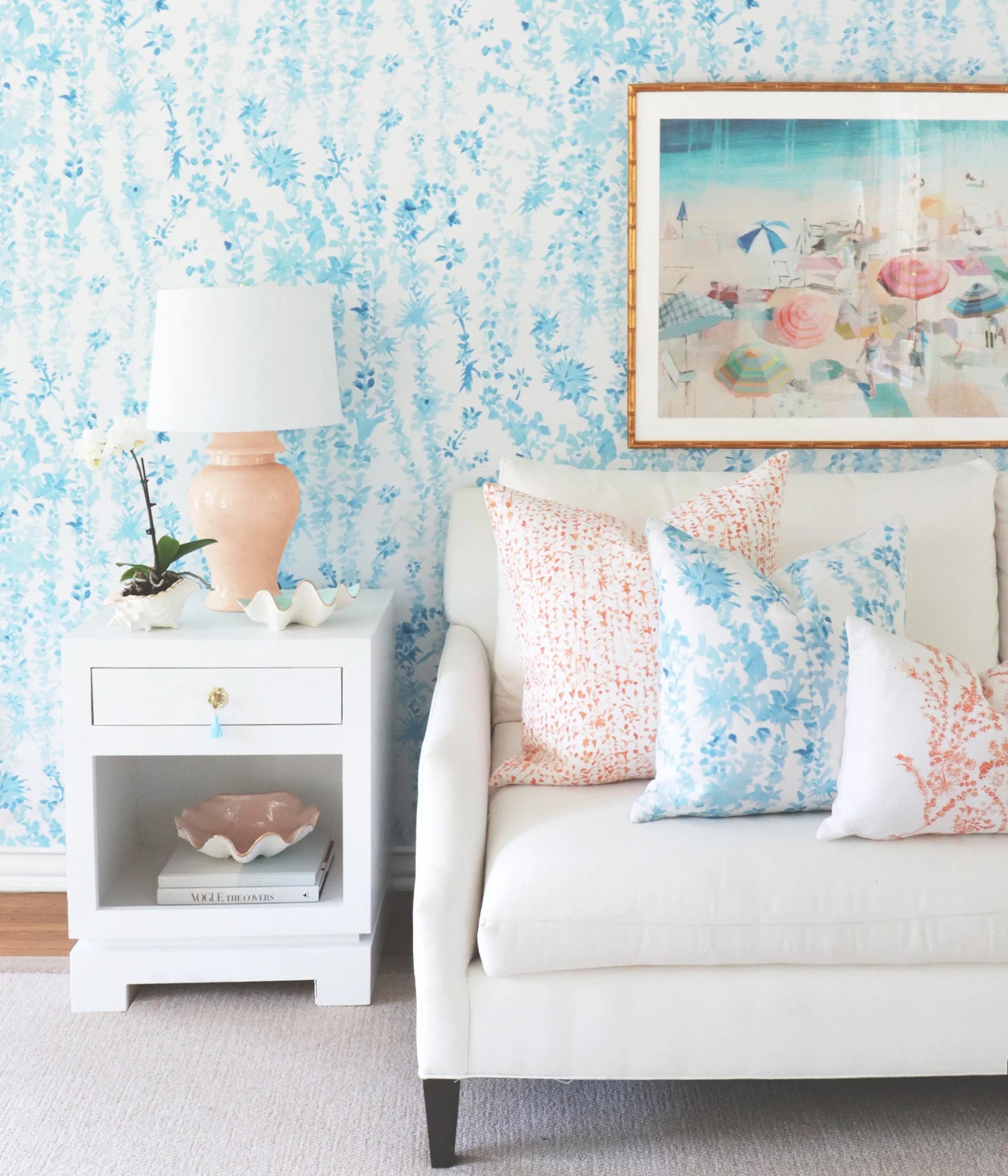 Coral Ginger Jar Lamp - The Mayfair Hall
