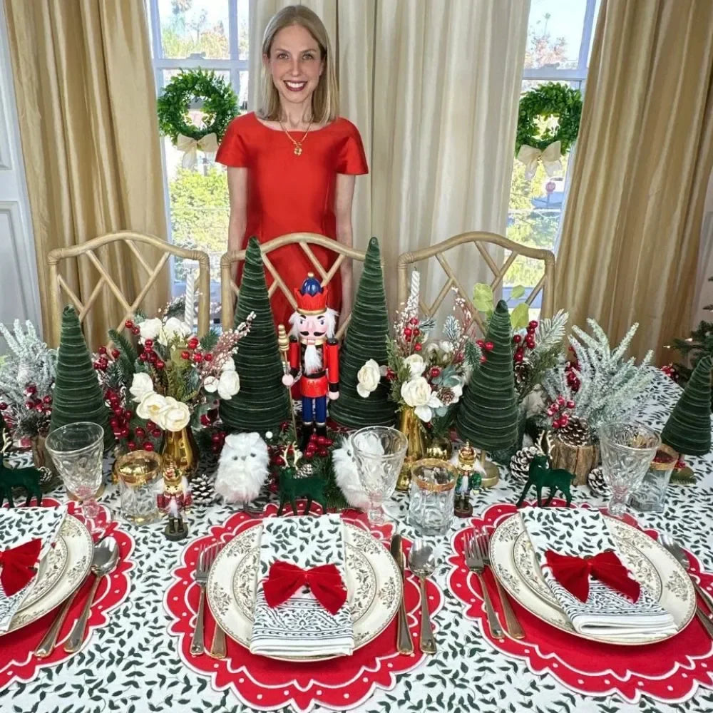 Ava Placemat - Red (Set of 4) - The Mayfair Hall