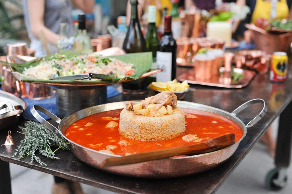 Alicante Copper Paella Pan - The Mayfair Hall