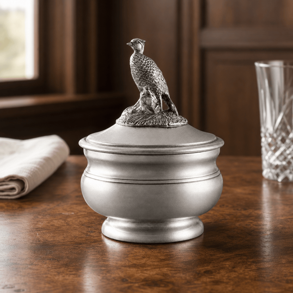 Pewter Pheasant Sauce Bowl
