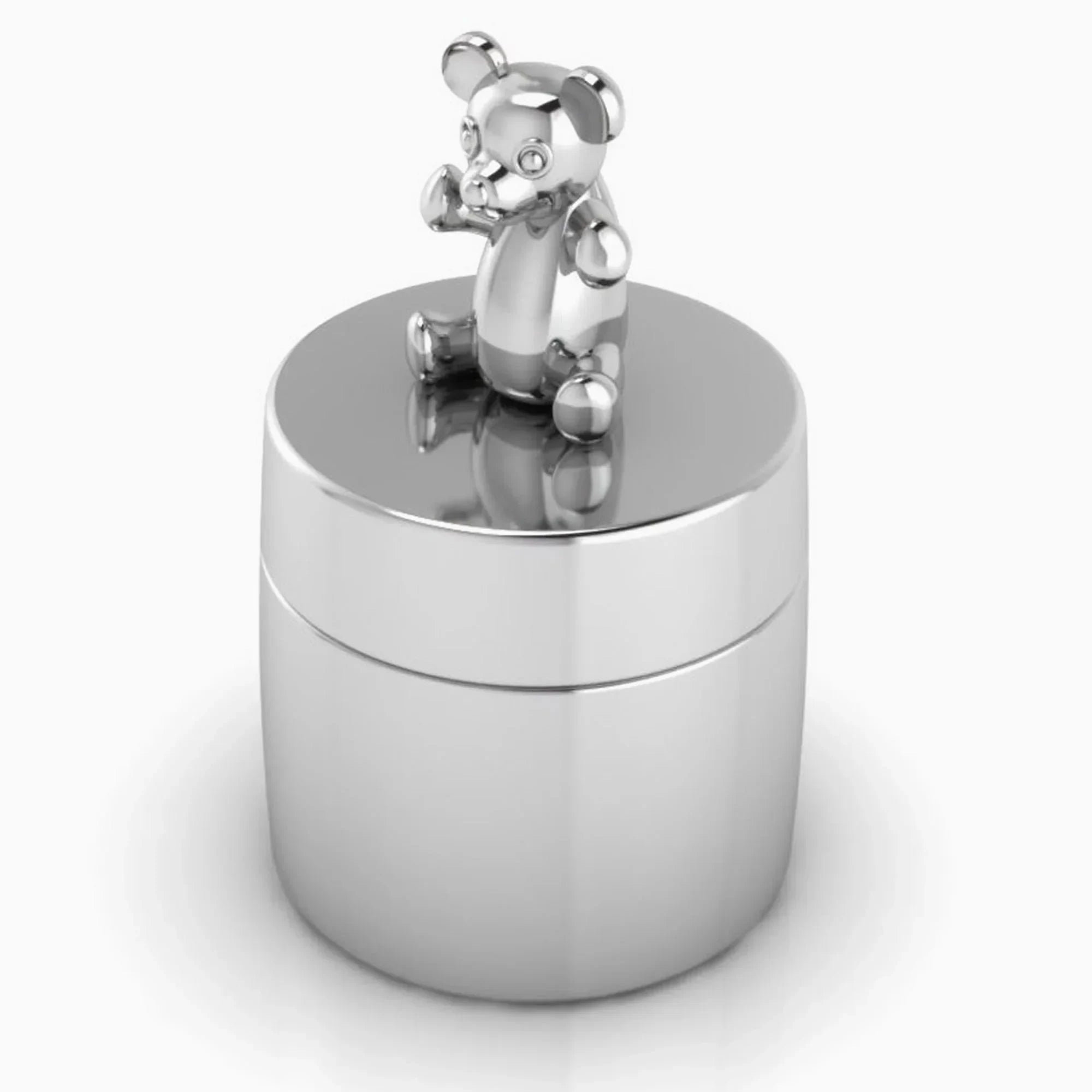 Teddy Sterling Silver Keepsake Box by Krysaliis - The Mayfair Hall