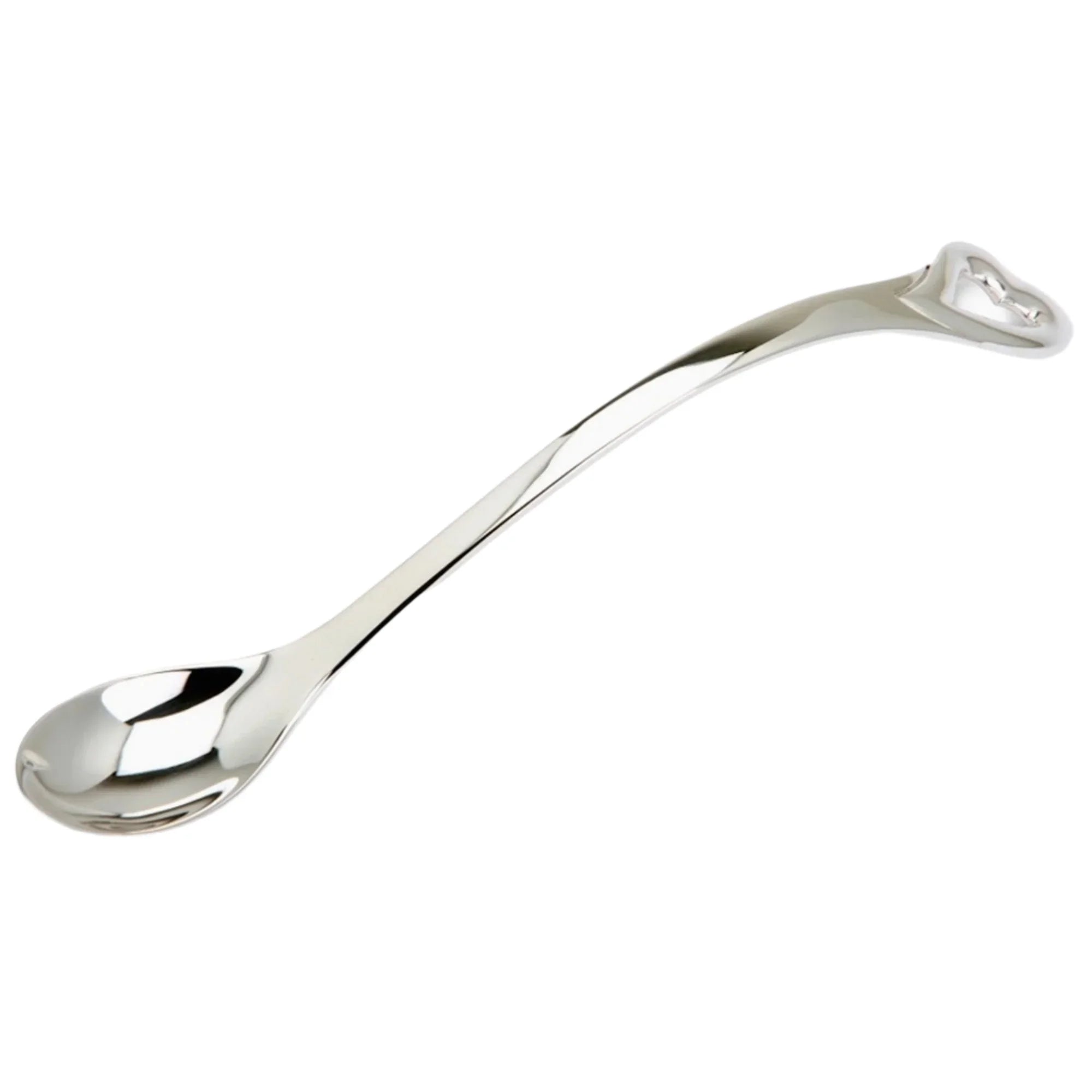 Heart Sterling Silver Baby Feeding Spoon by Krysaliis - The Mayfair Hall