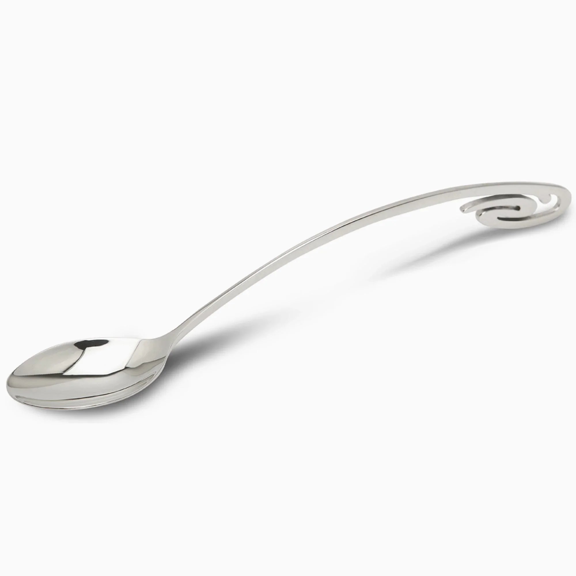 Sterling Silver Curve Baby Feeding Spoon by Krysaliis - The Mayfair Hall