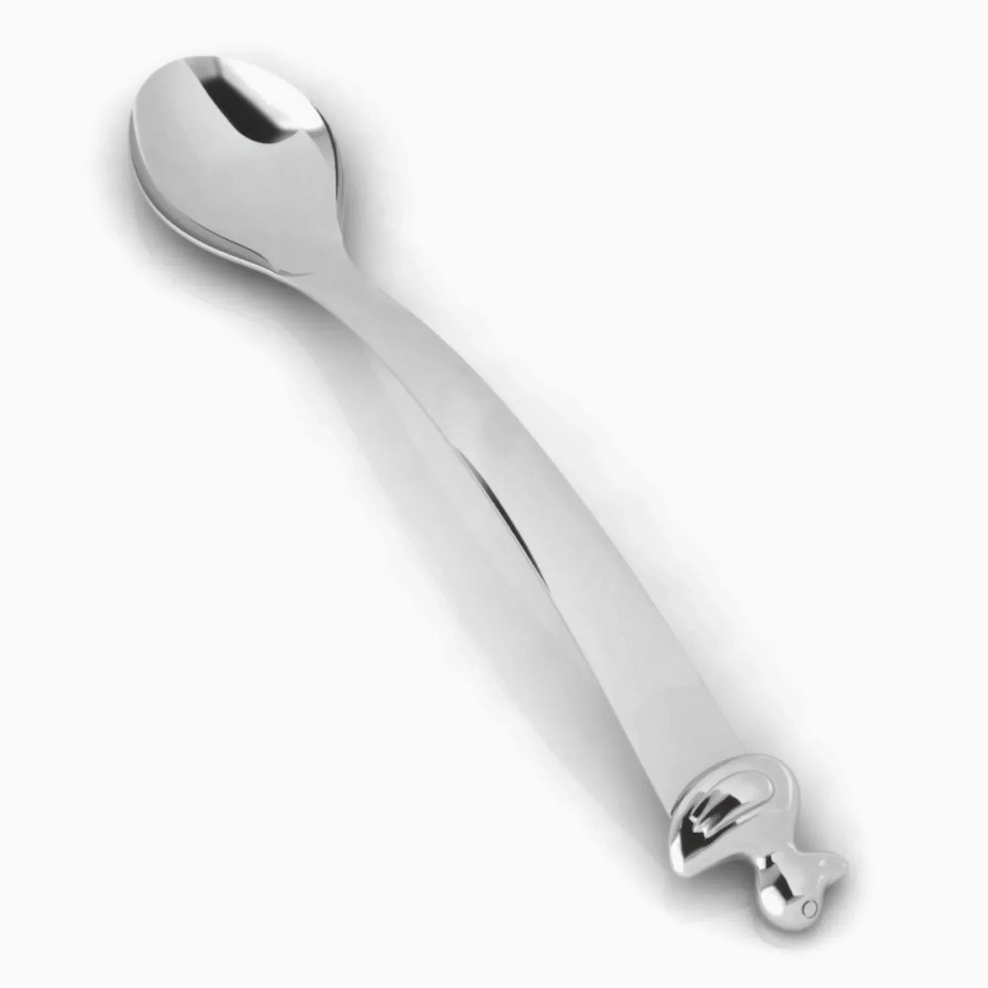 Duck Sterling Silver Baby Feeding Spoon by Krysaliis - The Mayfair Hall