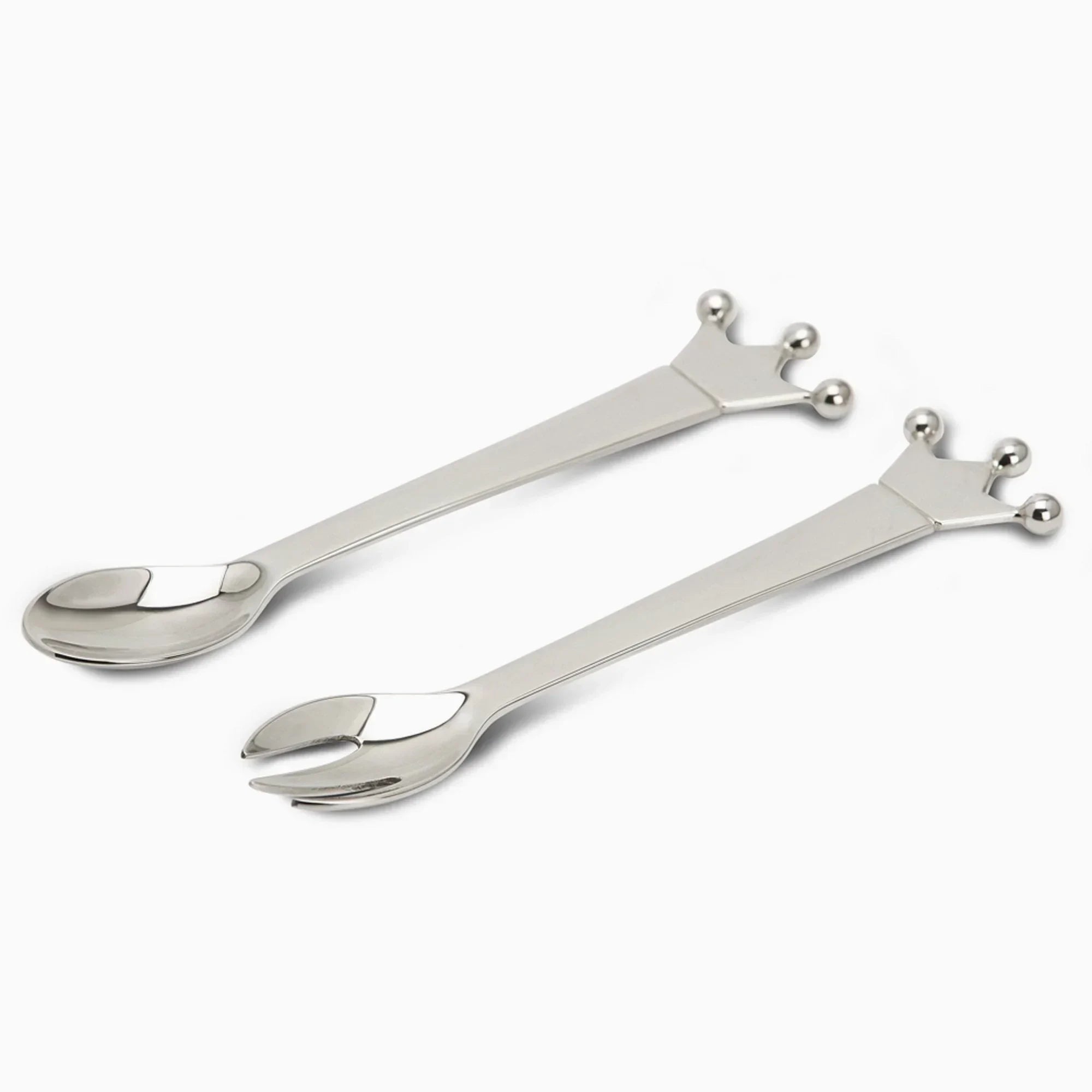 Majestic Sterling Silver Baby Spoon Fork Set by Krysaliis - The Mayfair Hall