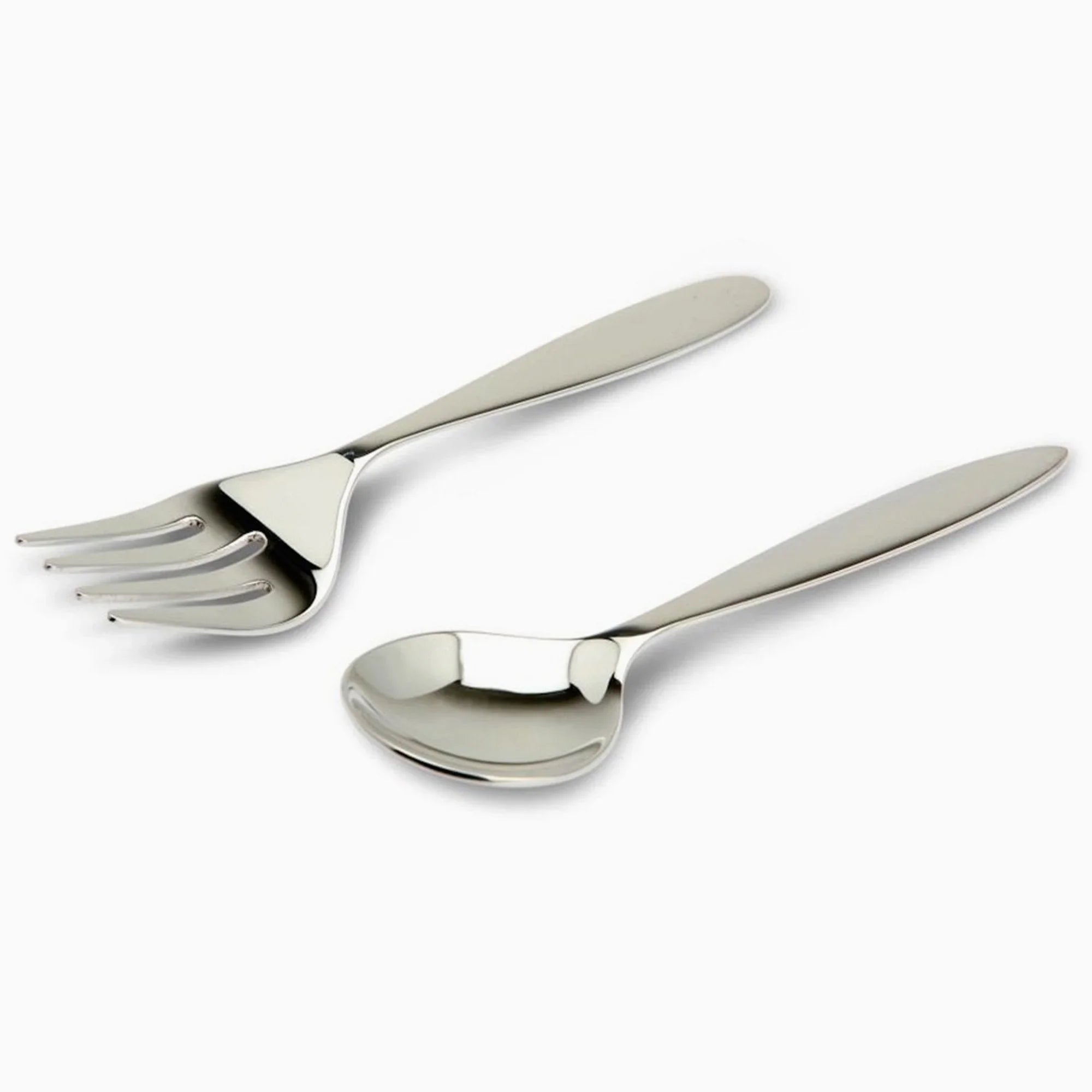 Classic Sterling Silver Baby Spoon & Fork set by Krysaliis - The Mayfair Hall