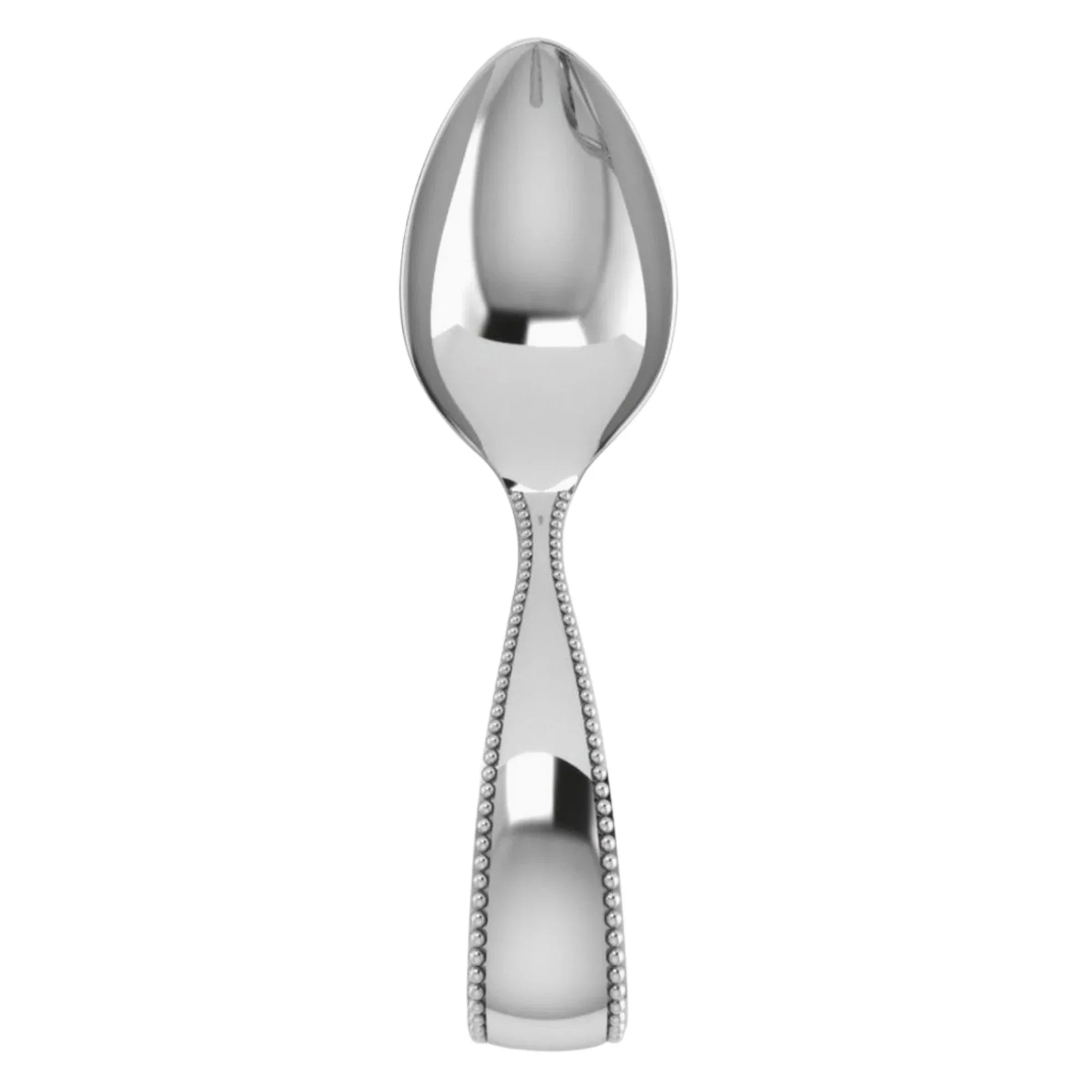 Beaded Loop Sterling Silver Baby Feeding Spoon by Krysaliis - The Mayfair Hall