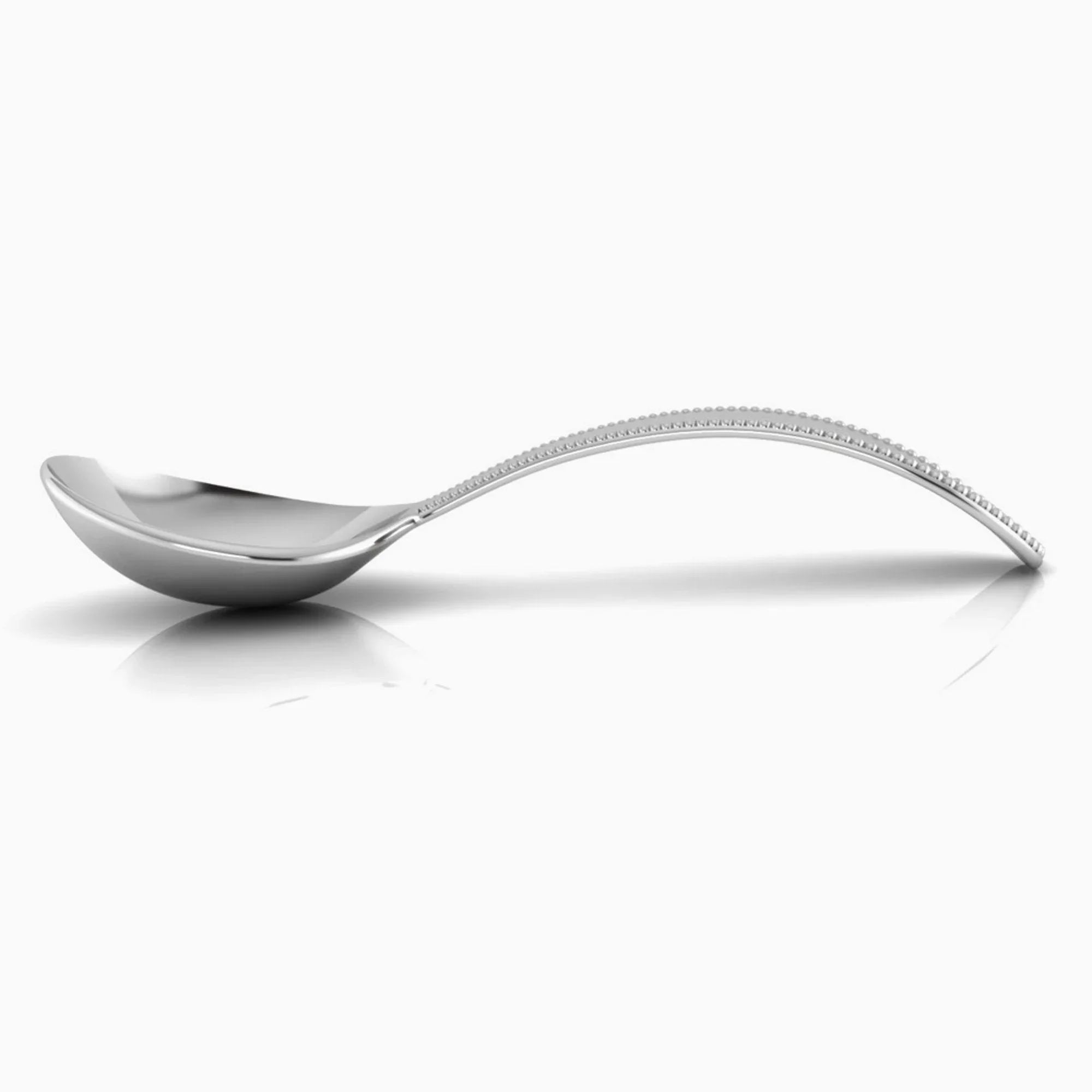 Beaded Baby Sterling Silver Feeding Spoon by Krysaliis - The Mayfair Hall