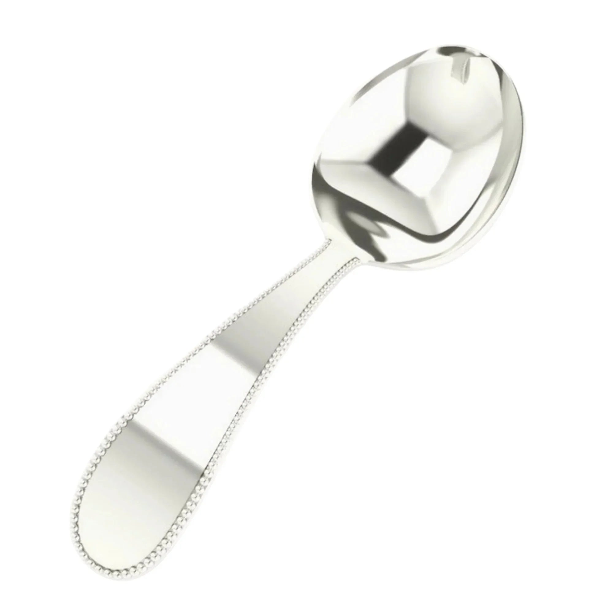Beaded Baby Sterling Silver Feeding Spoon by Krysaliis - The Mayfair Hall