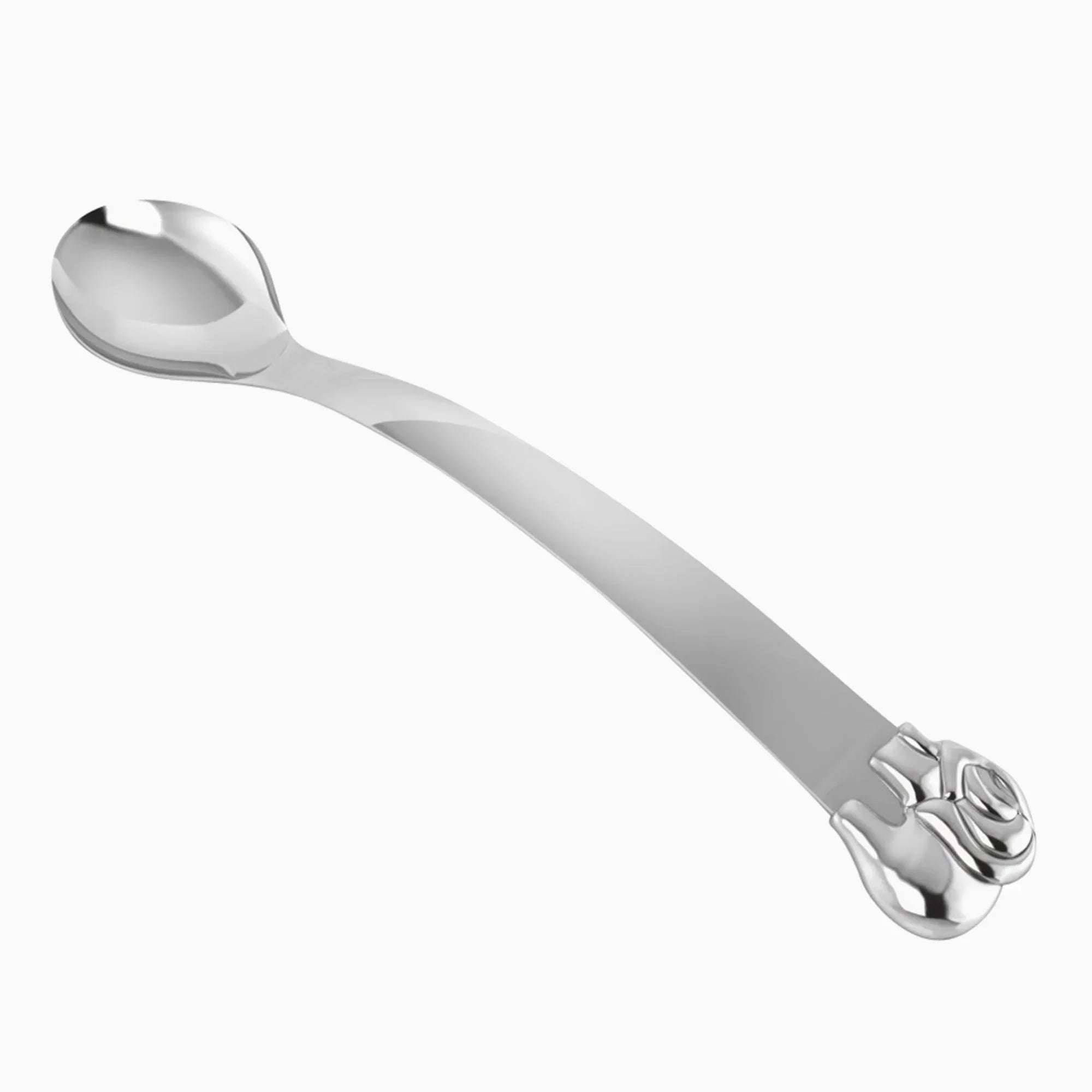Sterling Silver Elephant Baby Feeding Spoon by Krysaliis - The Mayfair Hall