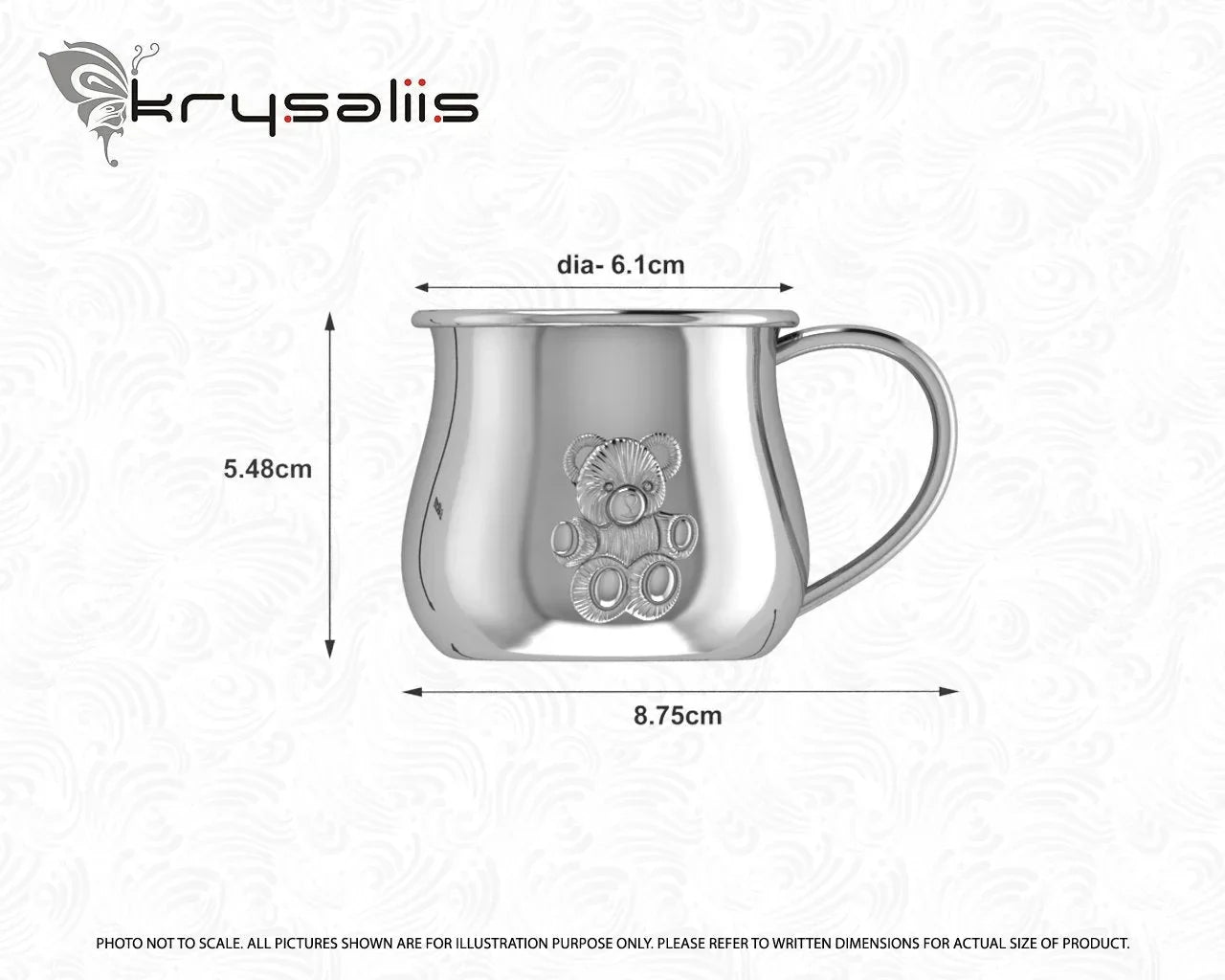 Krysaliis Silver Plated Baby Cup - Bear - The Mayfair Hall