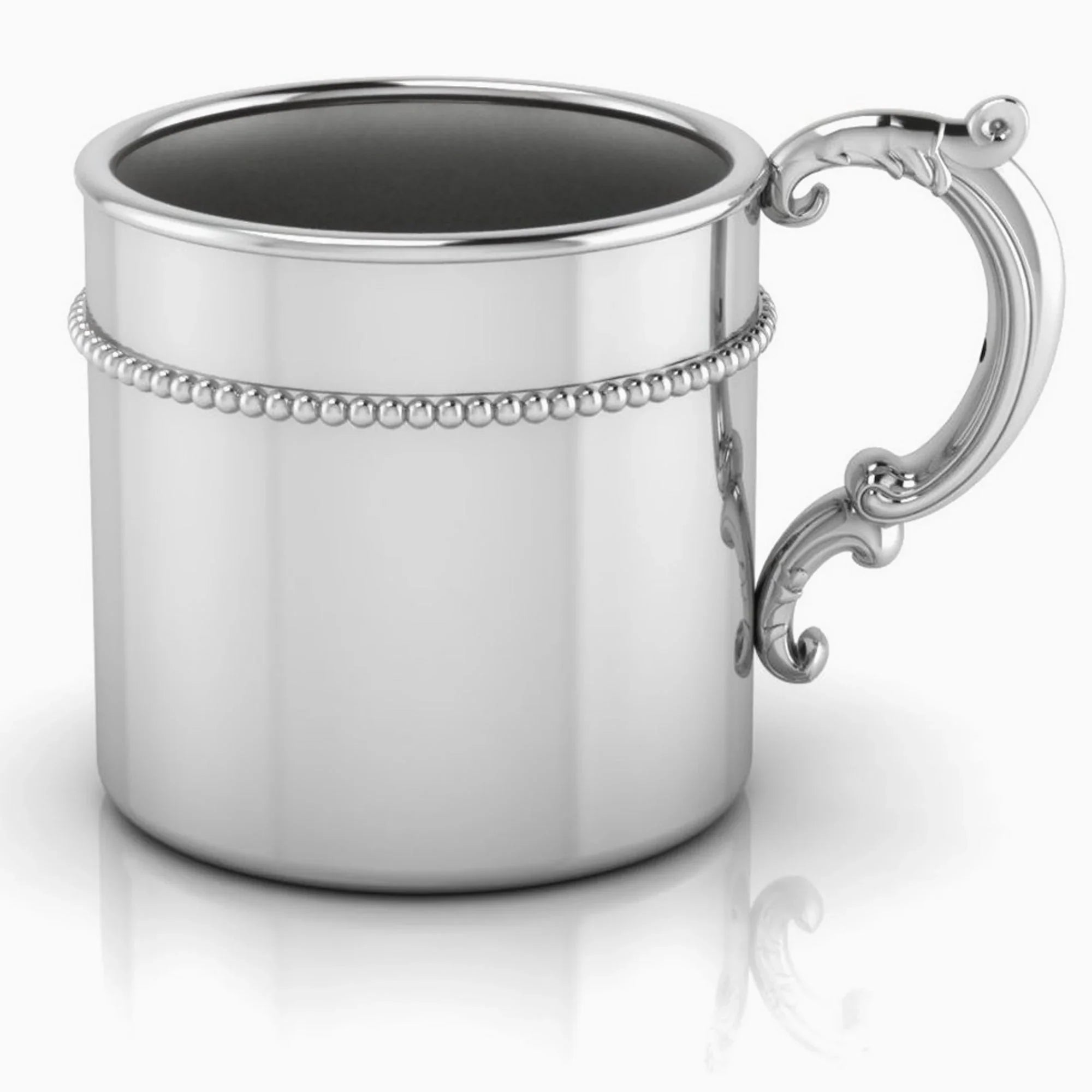 Krysaliis Sterling Silver Baby Cup - Classic Beaded Victorian - The Mayfair Hall